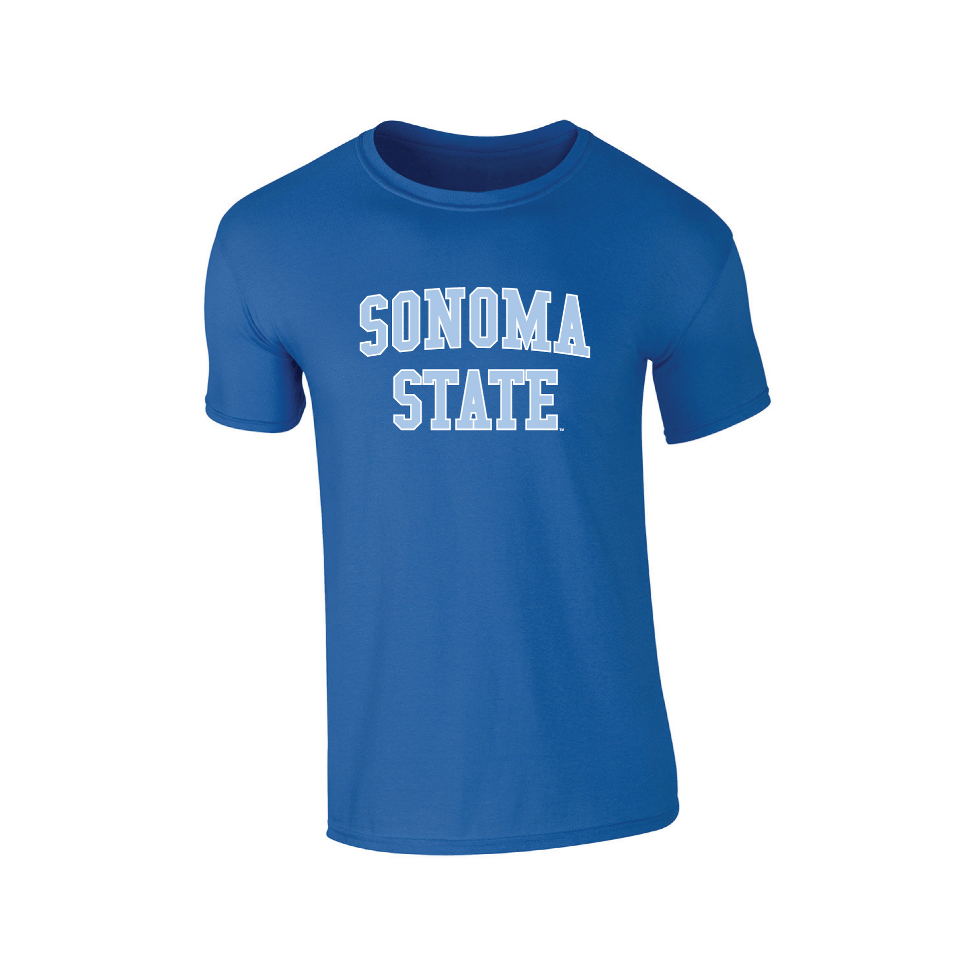 Sonoma State University Seawolves Block Adult T-Shirt