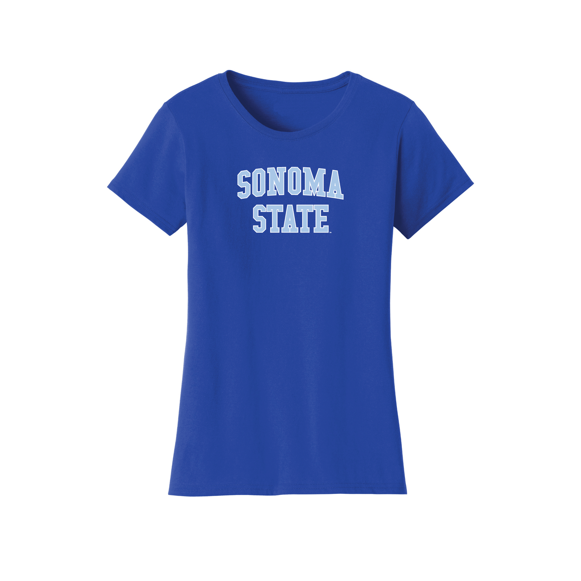 Sonoma State University Seawolves Block Womens T-Shirt