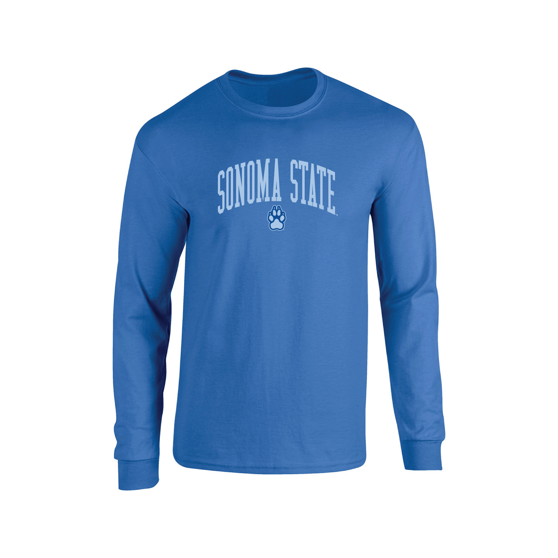 Sonoma State University Seawolves Jumbo Arch Adult Long Sleeve T-Shirt