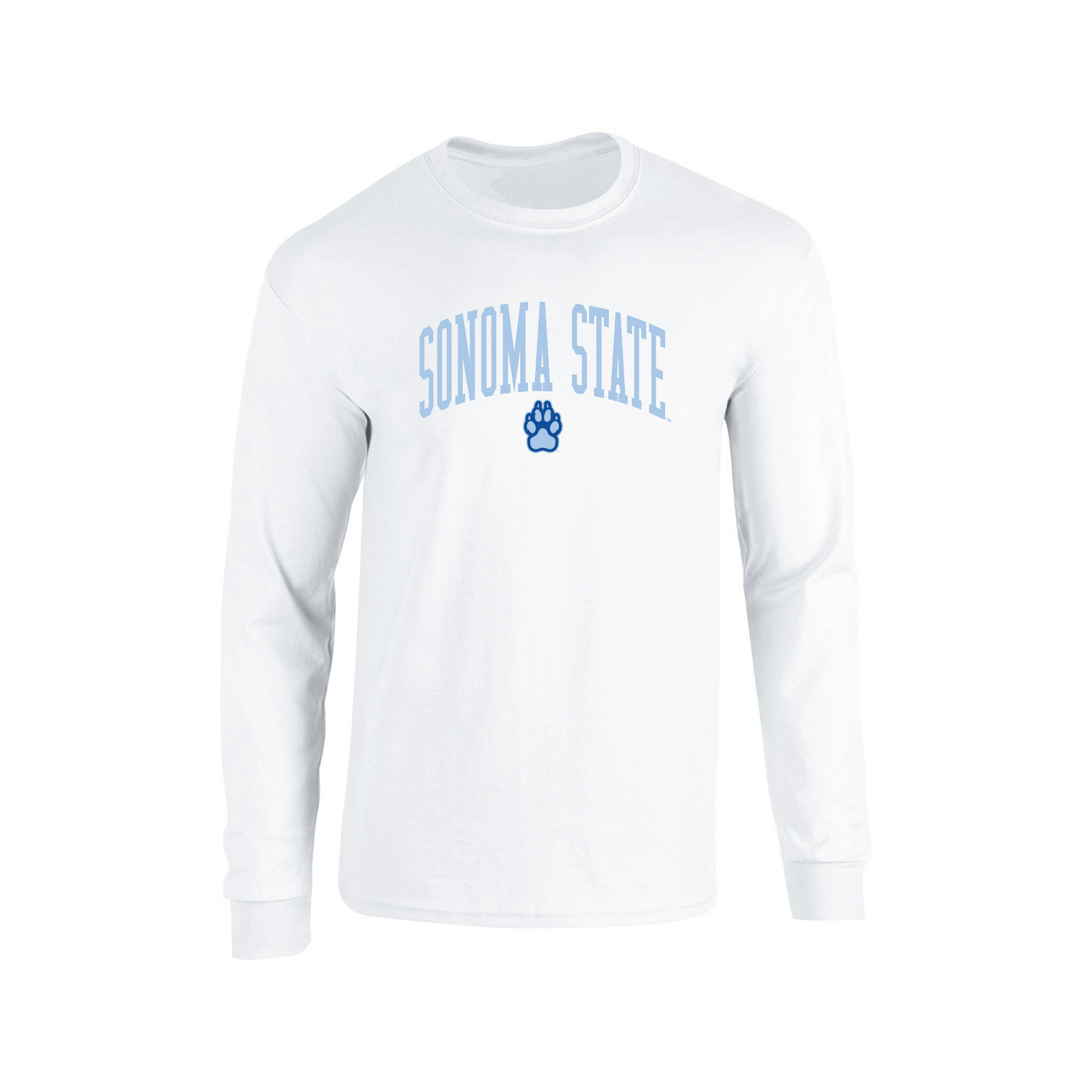 Sonoma State University Seawolves Jumbo Arch Adult Long Sleeve T-Shirt