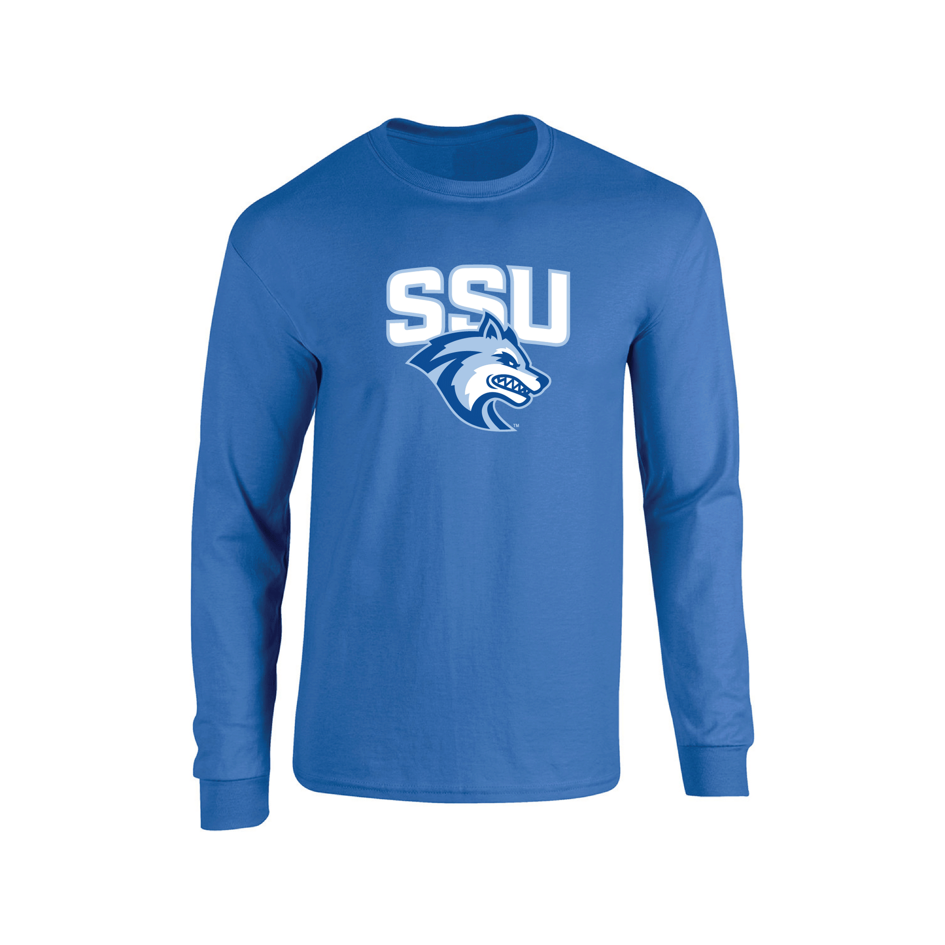 Sonoma State University Seawolves Jumbo Logo Adult Long Sleeve T-Shirt