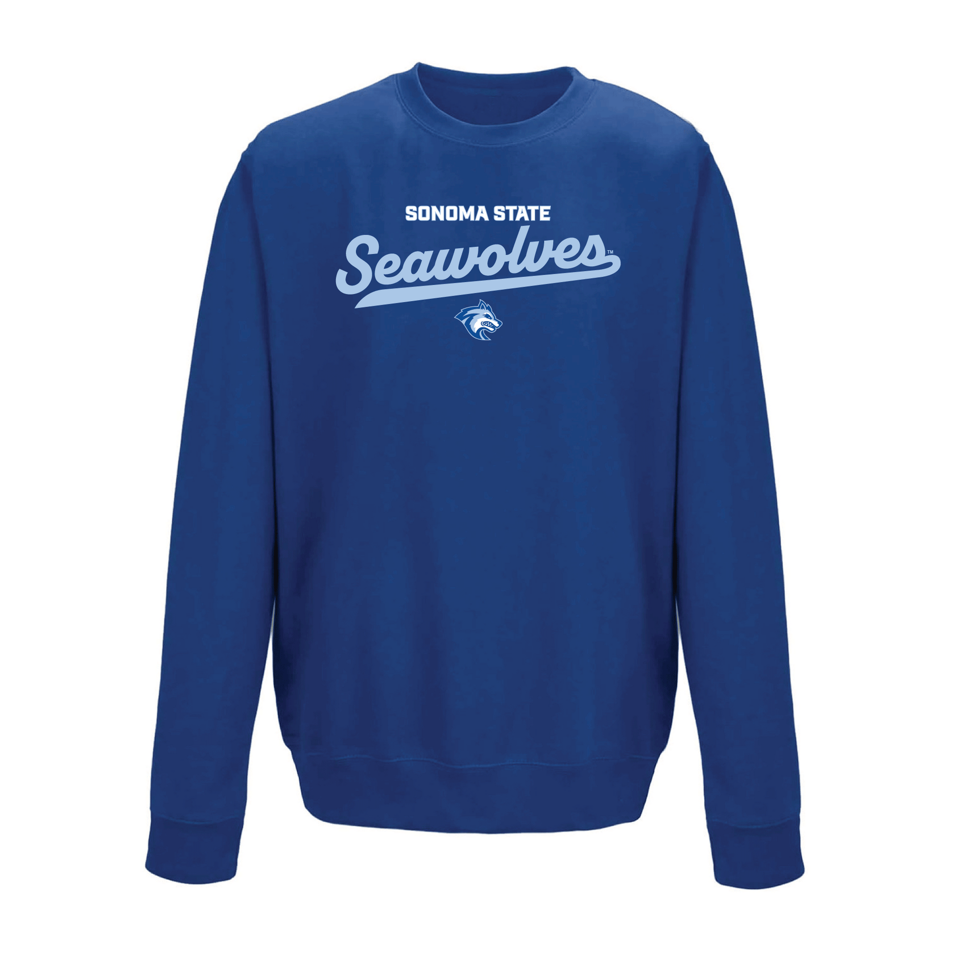 Sonoma State University Seawolves Machine Script Crewneck Sweatshirt