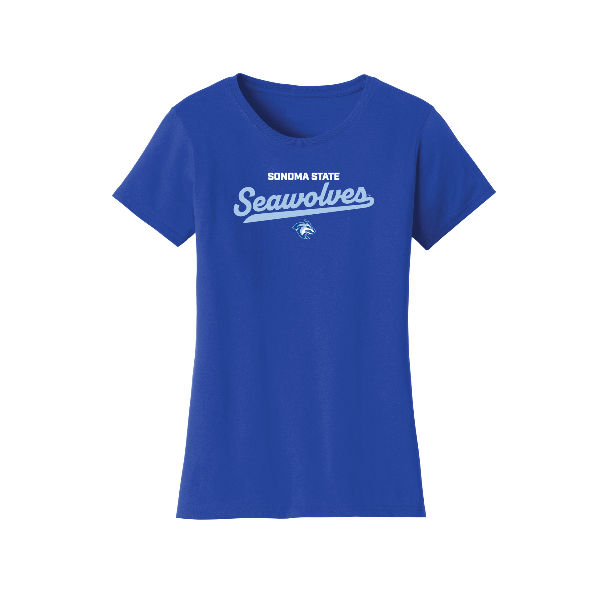 Sonoma State University Seawolves Machine Script Womens T-Shirt