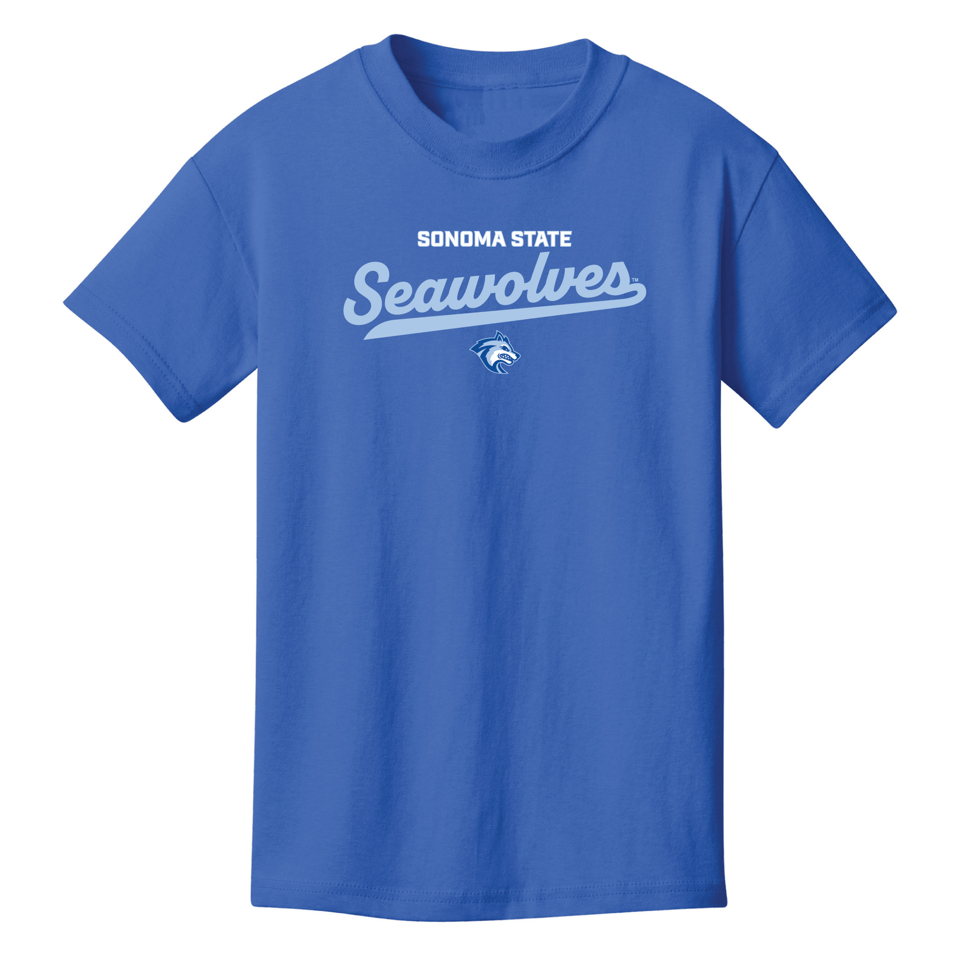 Sonoma State University Seawolves Machine Script Youth T-Shirt