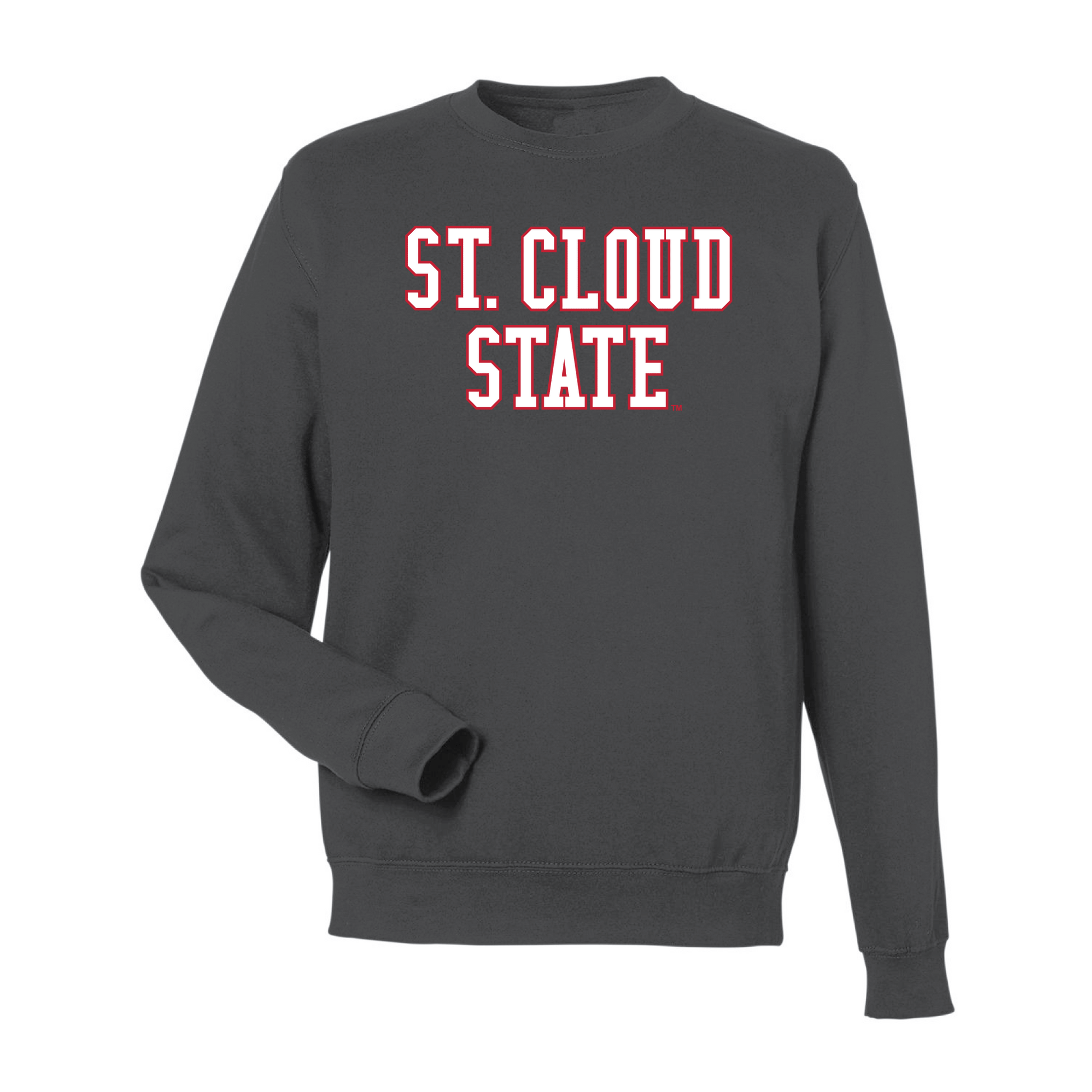 St. Cloud State University  Huskies Block Crewneck Sweatshirt Fleece