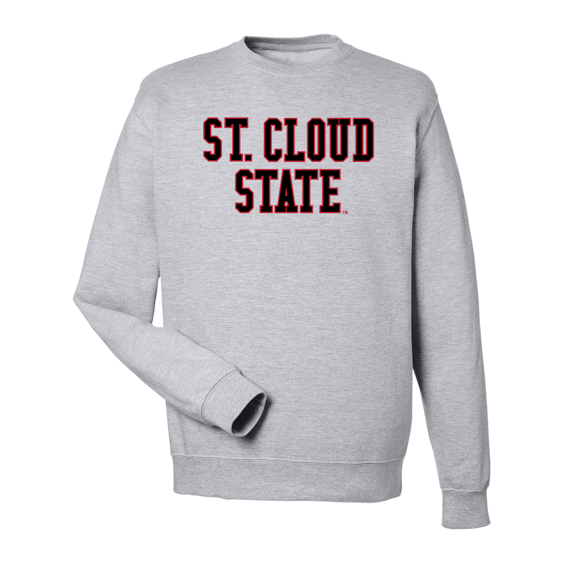 St. Cloud State University  Huskies Block Crewneck Sweatshirt Fleece
