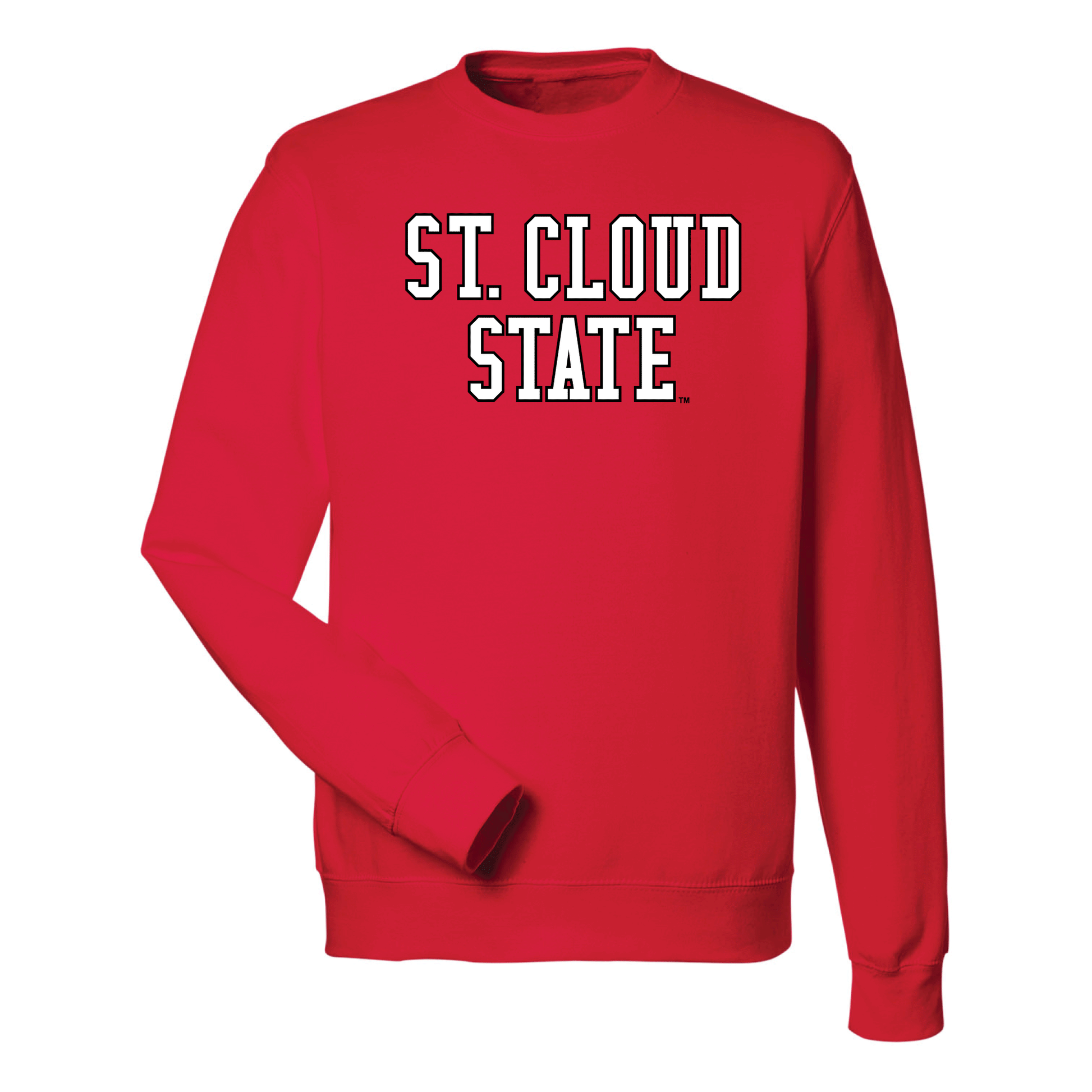 St. Cloud State University  Huskies Block Crewneck Sweatshirt Fleece