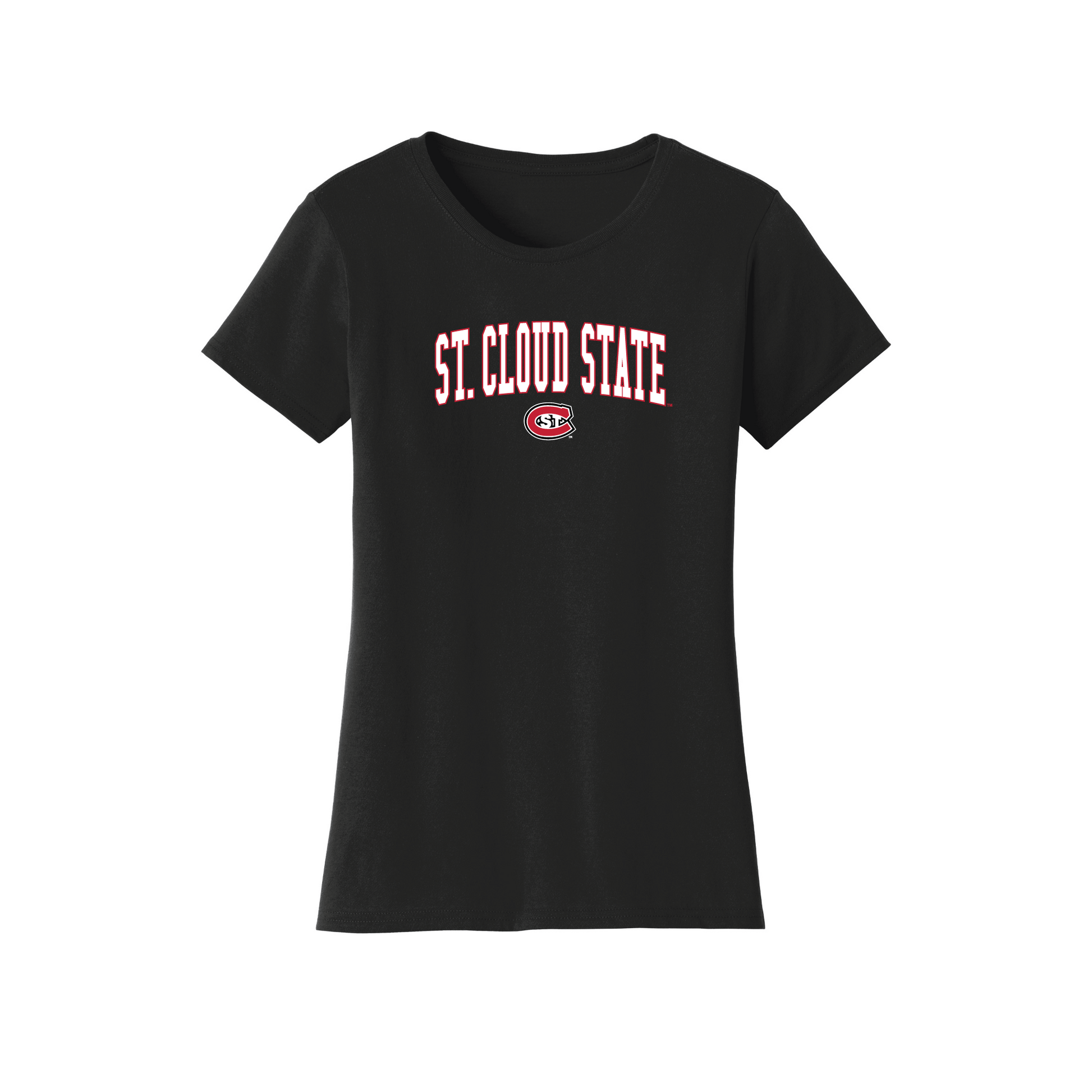 St. Cloud State University  Huskies Jumbo Arch Womens Relaxed T-shirt
