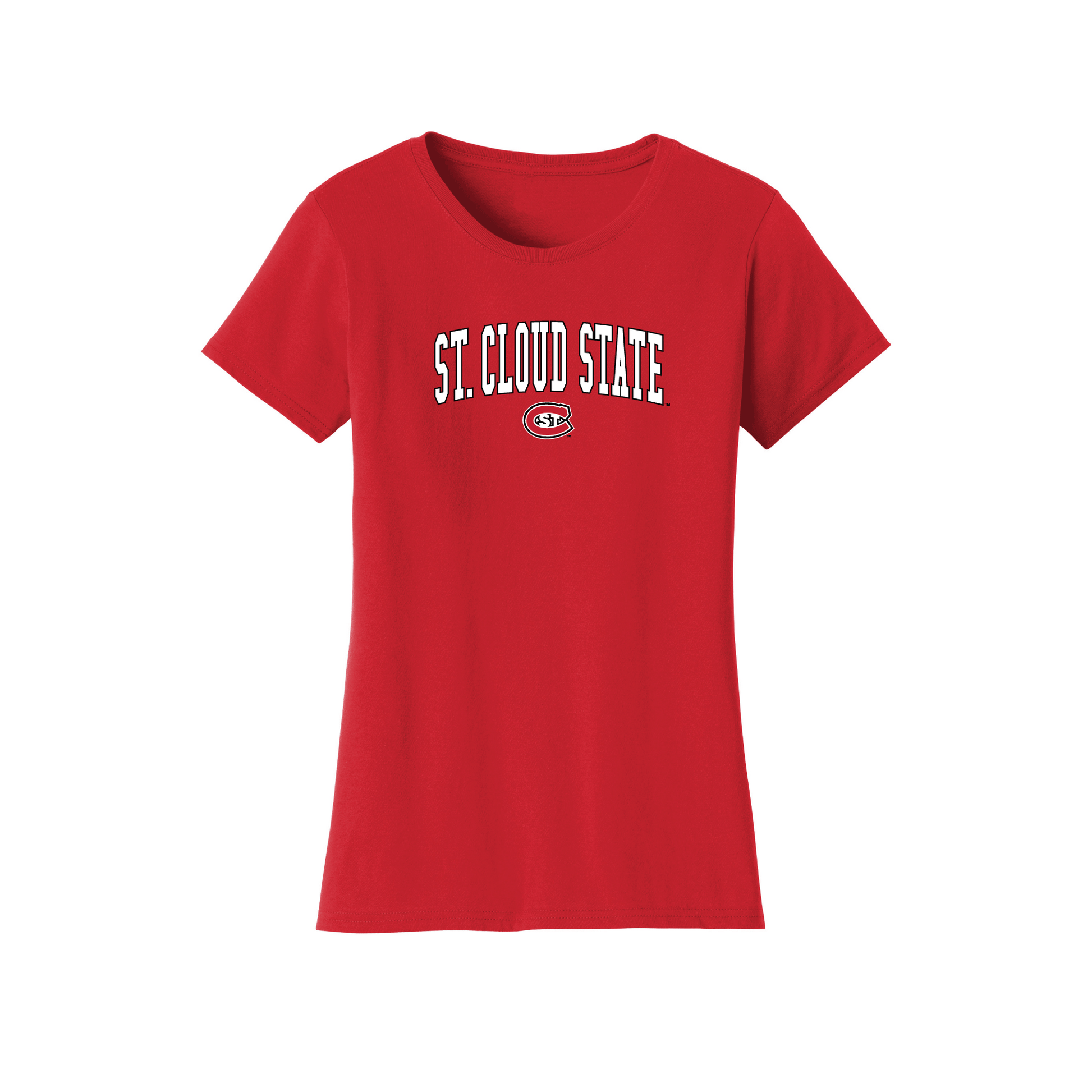 St. Cloud State University  Huskies Jumbo Arch Womens Relaxed T-shirt