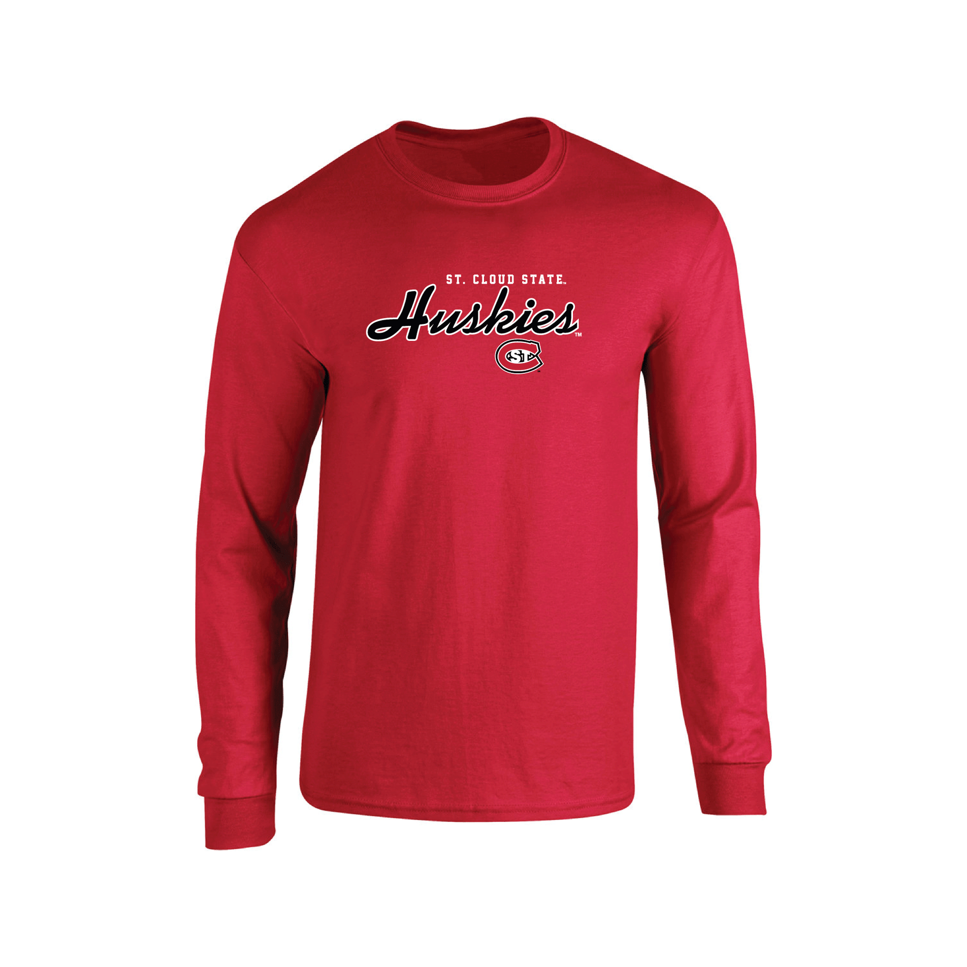 St. Cloud State University  Huskies Machine Script Long Sleeve T-shirt Unisex