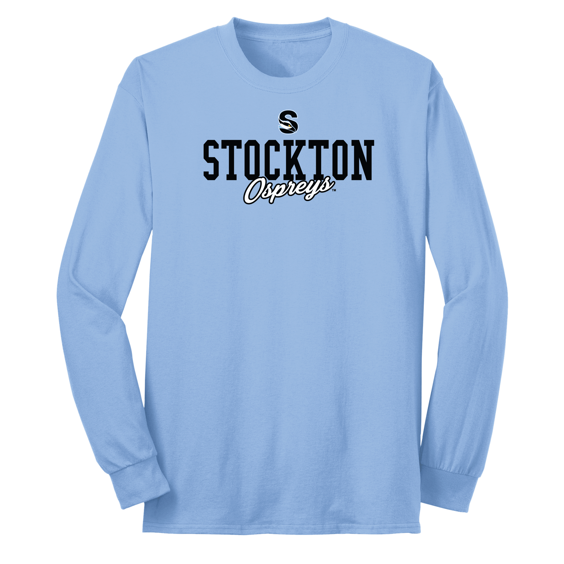 Stockton University Ospreys Campus Script Adult Long Sleeve T-Shirt