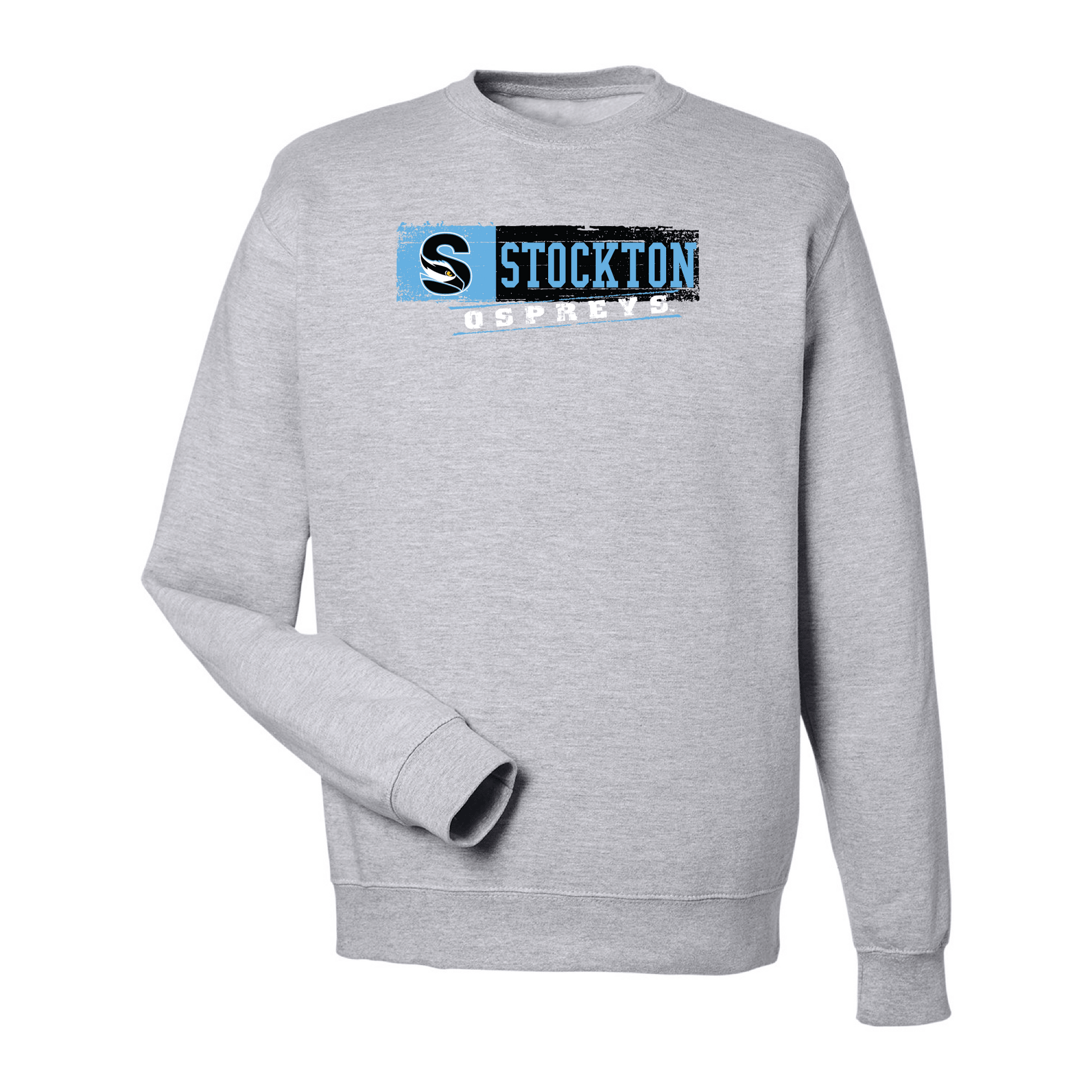 Stockton University Ospreys Sticker Crewneck Sweatshirt