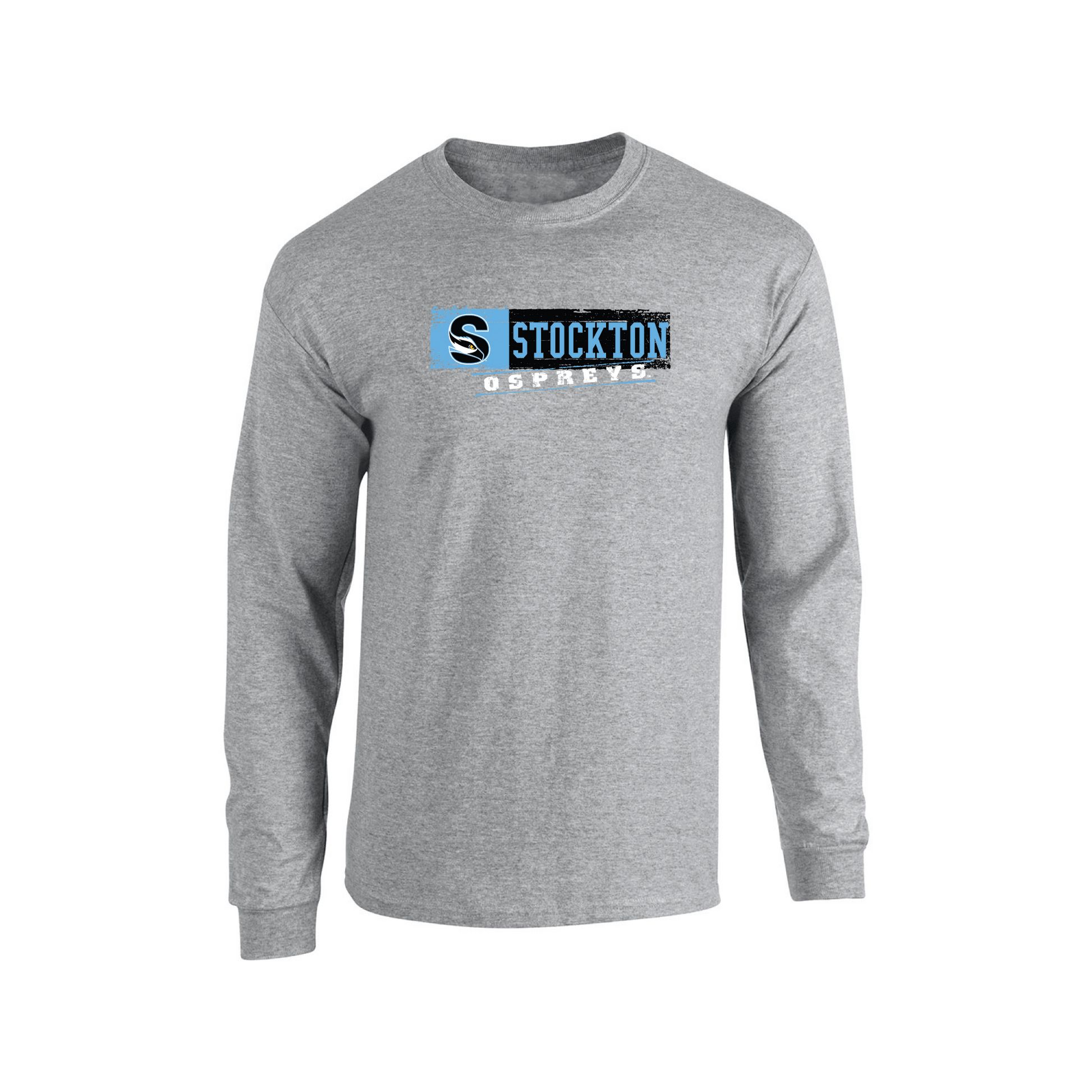 Stockton University Ospreys Sticker Adult Long Sleeve T-Shirt