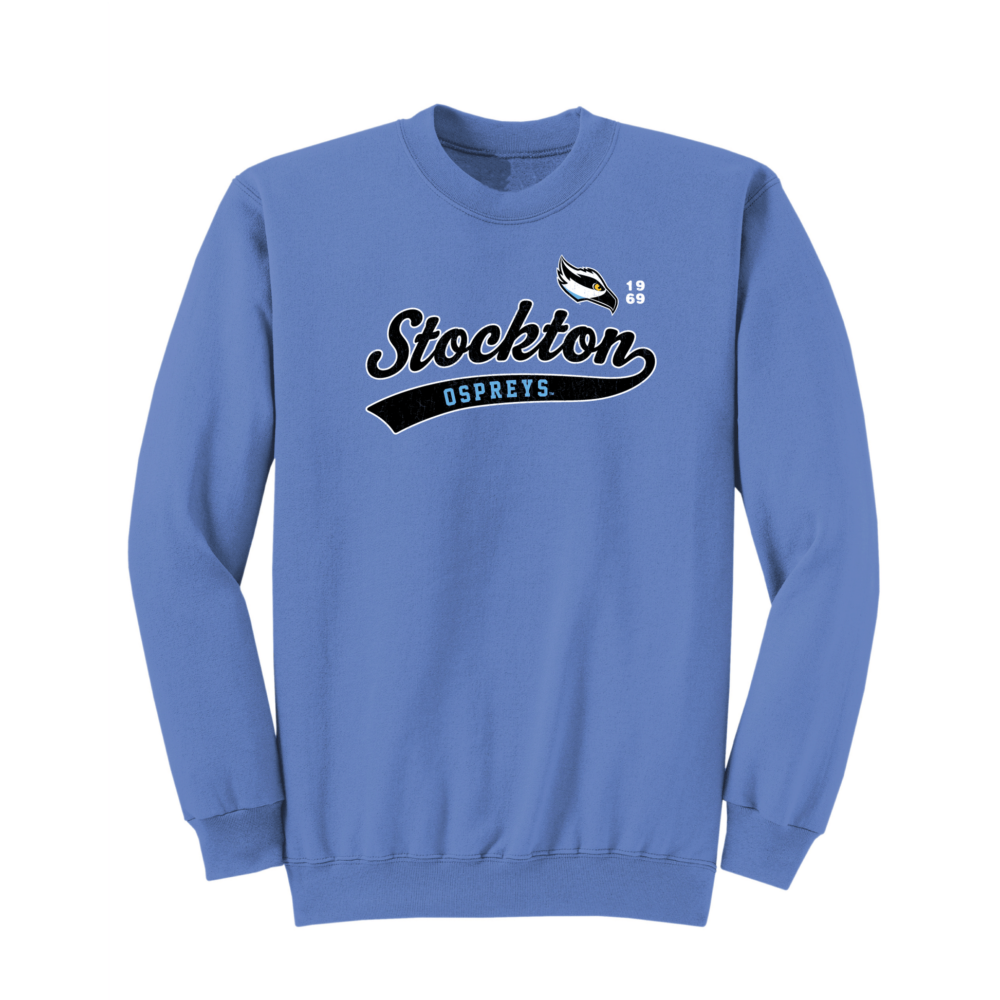 Stockton University Ospreys Old School Crewneck Sweatshirt