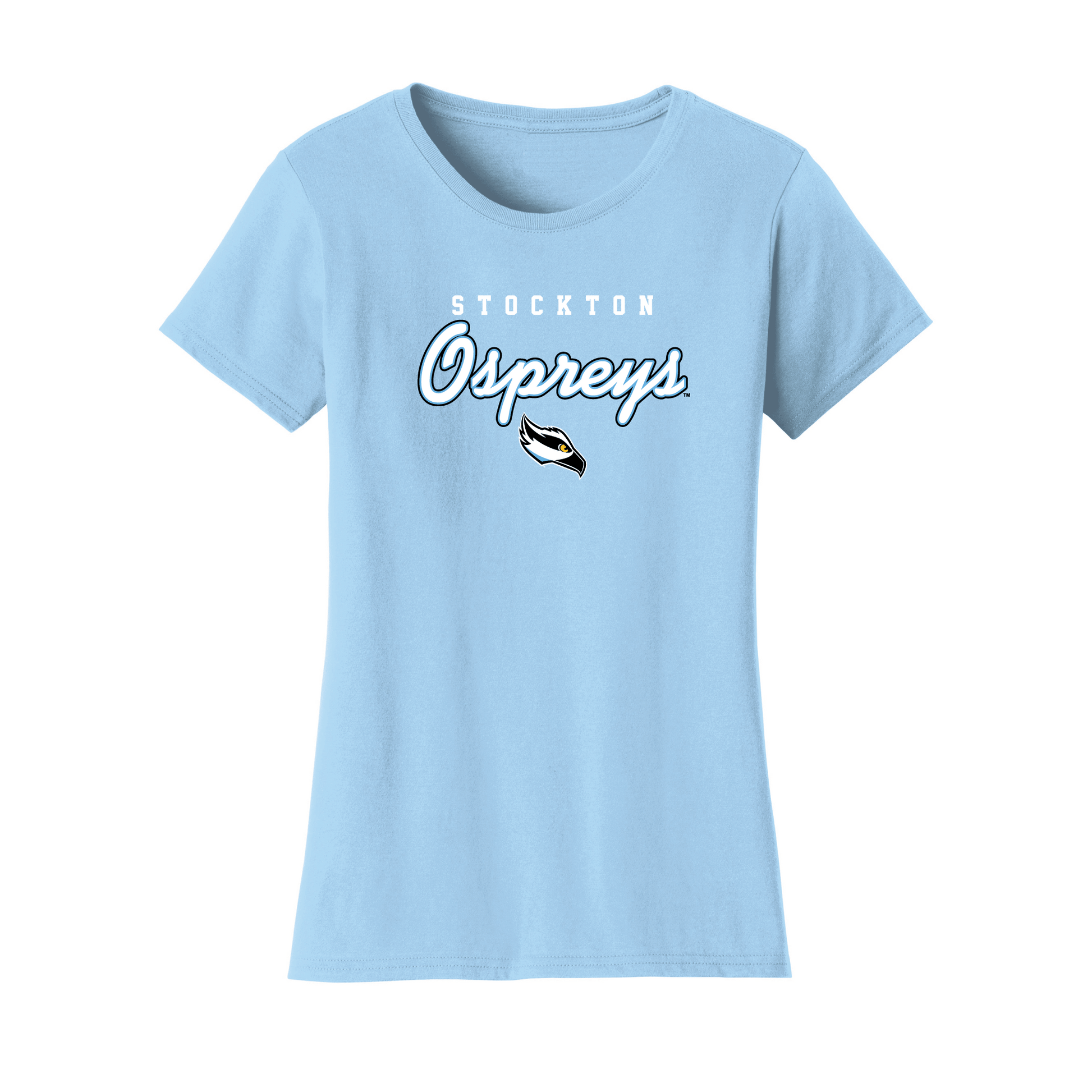 Stockton University Ospreys Machine Script Womens T-Shirt