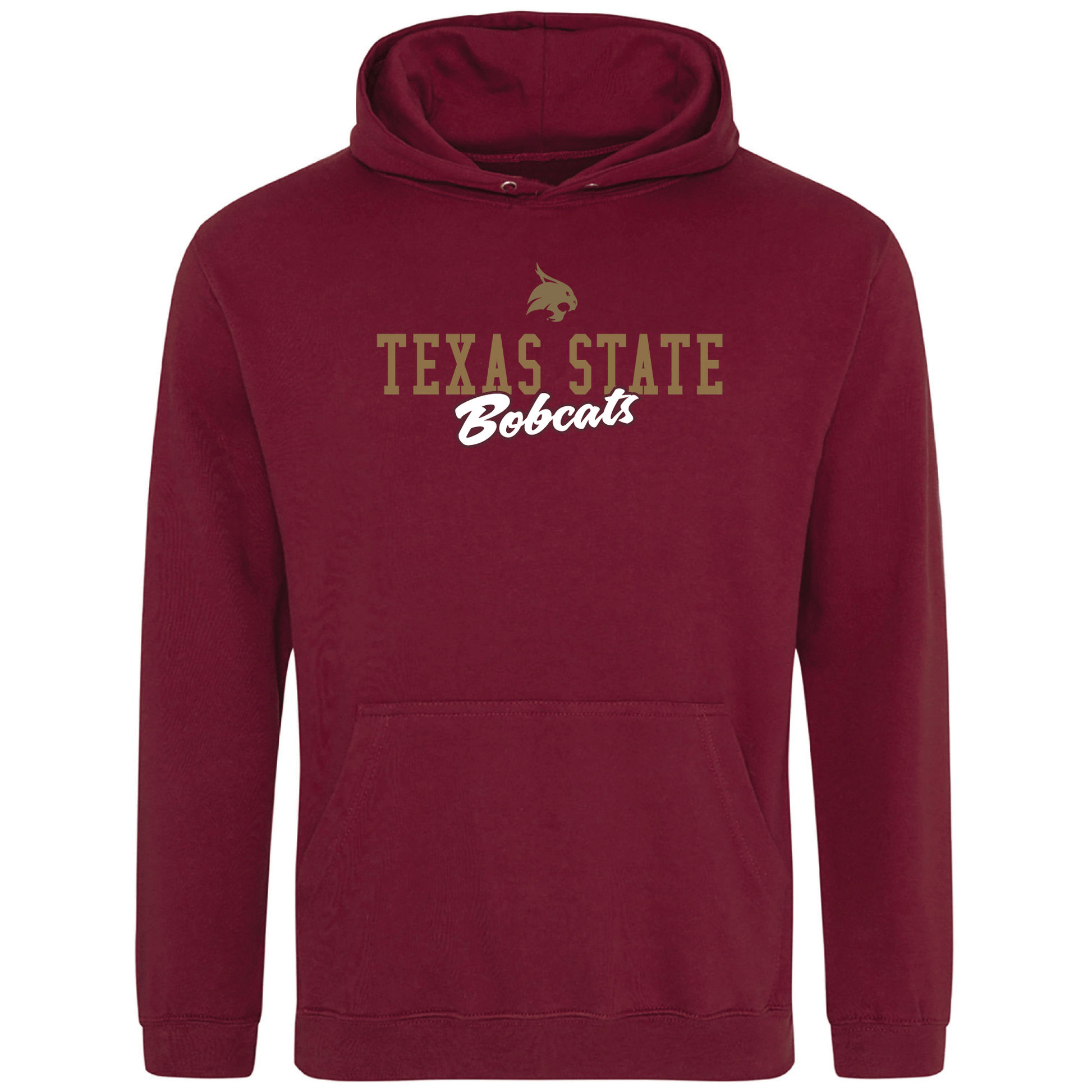 Texas State University  Bobcats Campus Script Hooded Sweatshirt Fleece
