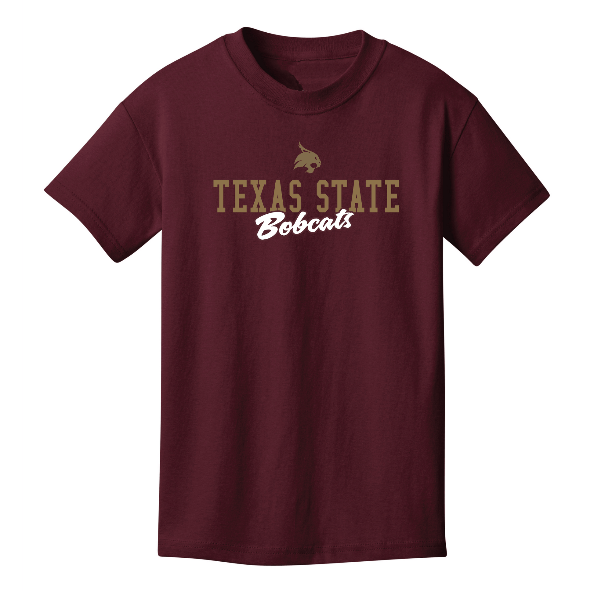 Texas State University  Bobcats Campus Script Youth T-shirt