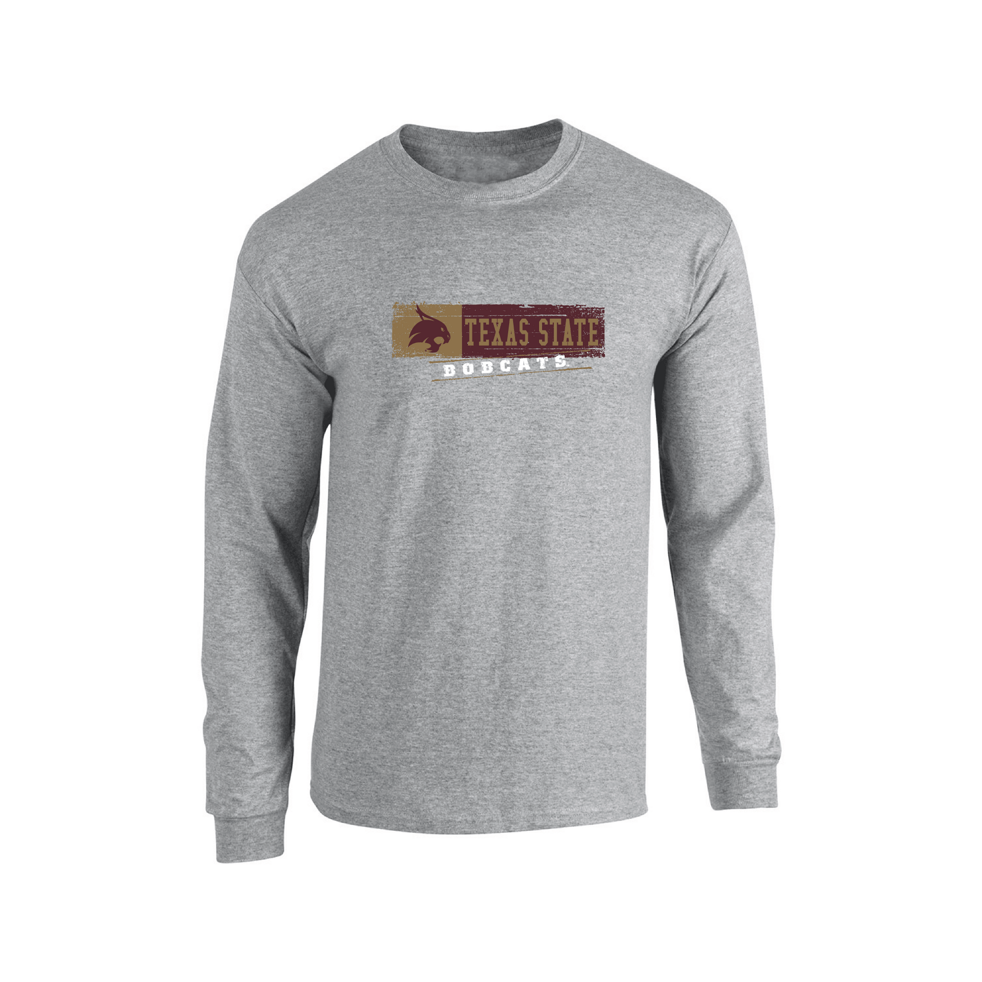 Texas State University  Bobcats Sticker Long Sleeve T-shirt Unisex