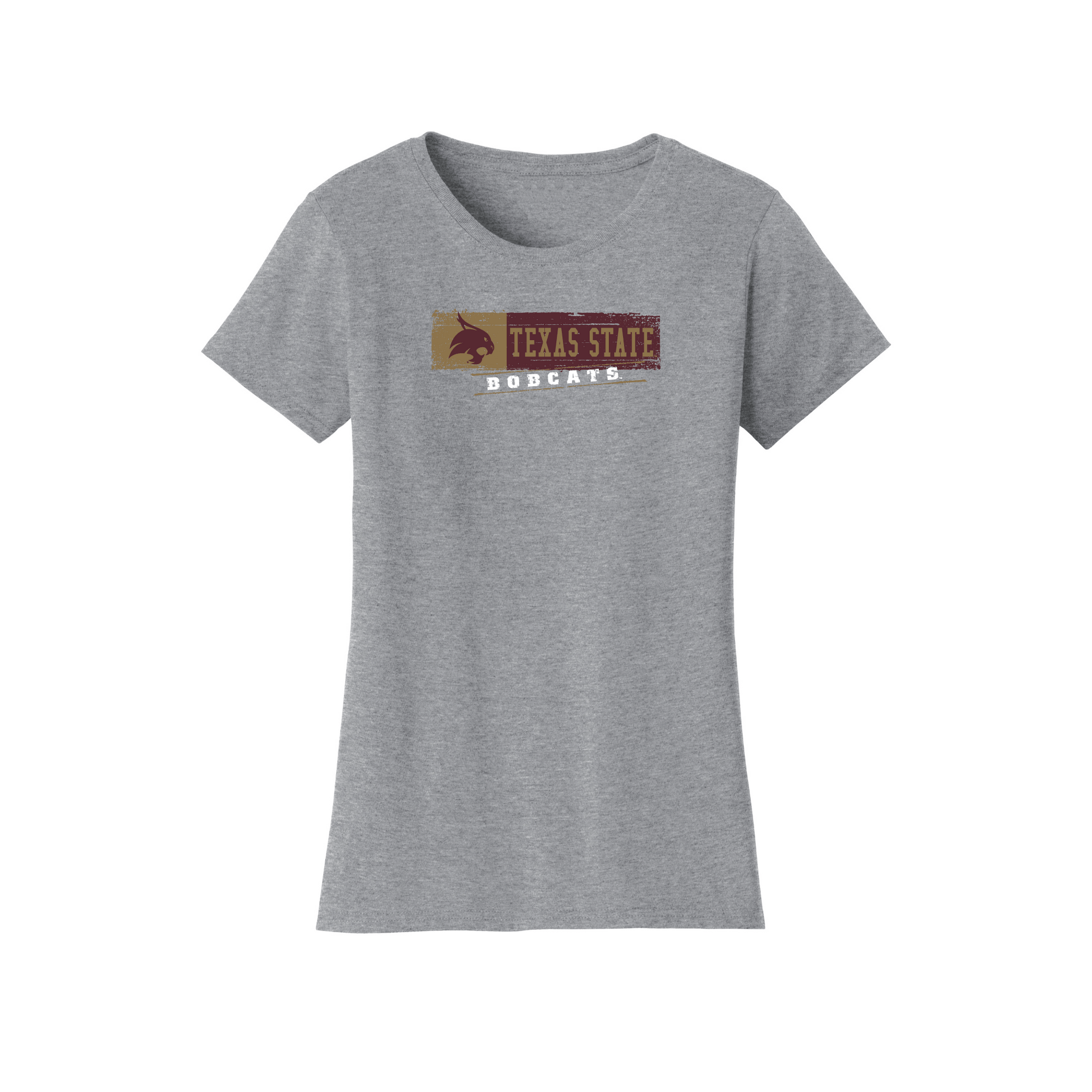 Texas State University  Bobcats Sticker Womens Relaxed T-shirt