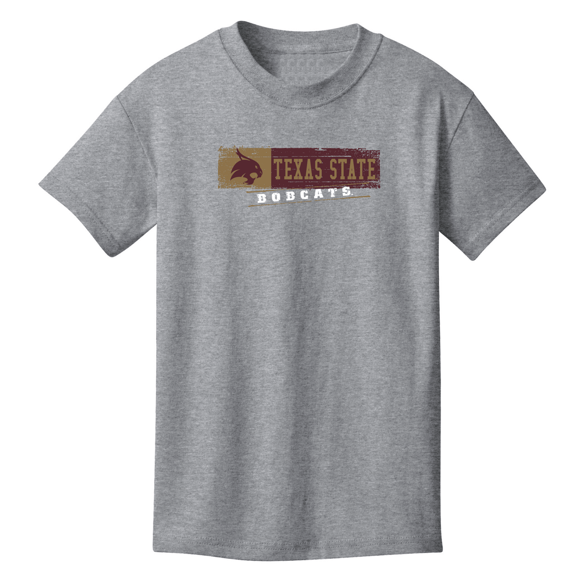 Texas State University  Bobcats Sticker Youth T-shirt