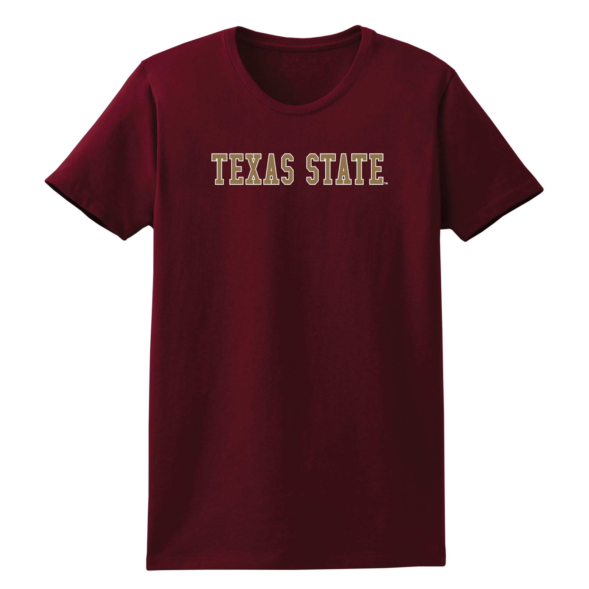 Texas State University  Bobcats Block Womens Relaxed T-shirt