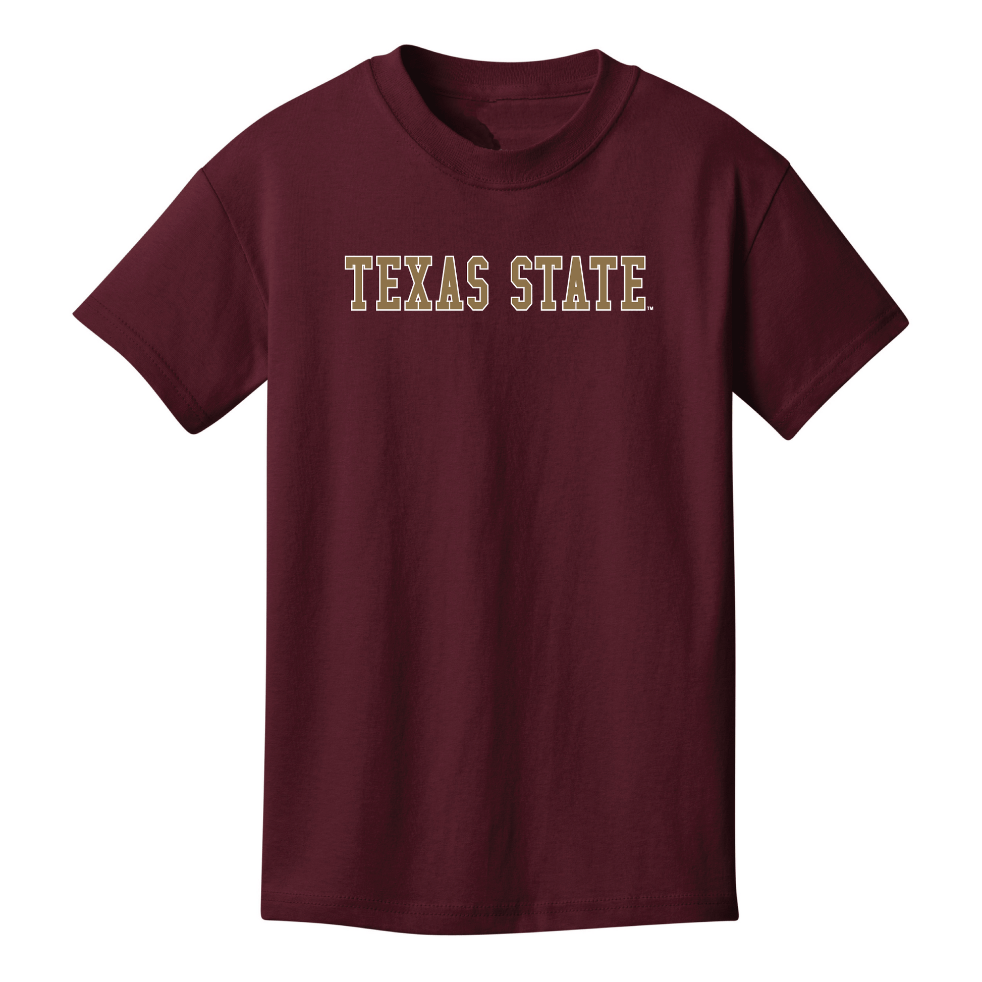 Texas State University  Bobcats Block Youth T-shirt