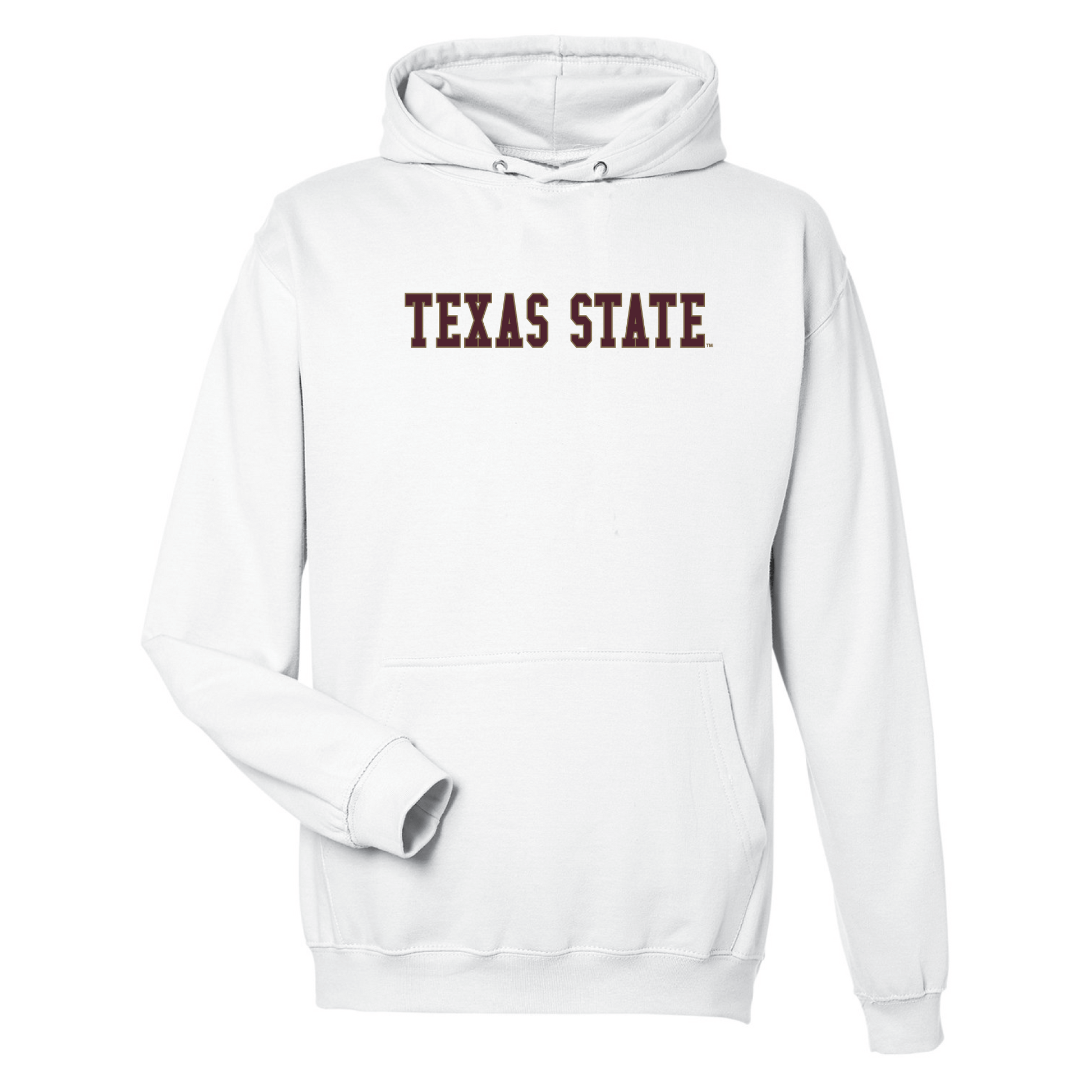 Texas State University  Bobcats Block Hooded Sweatshirt Fleece