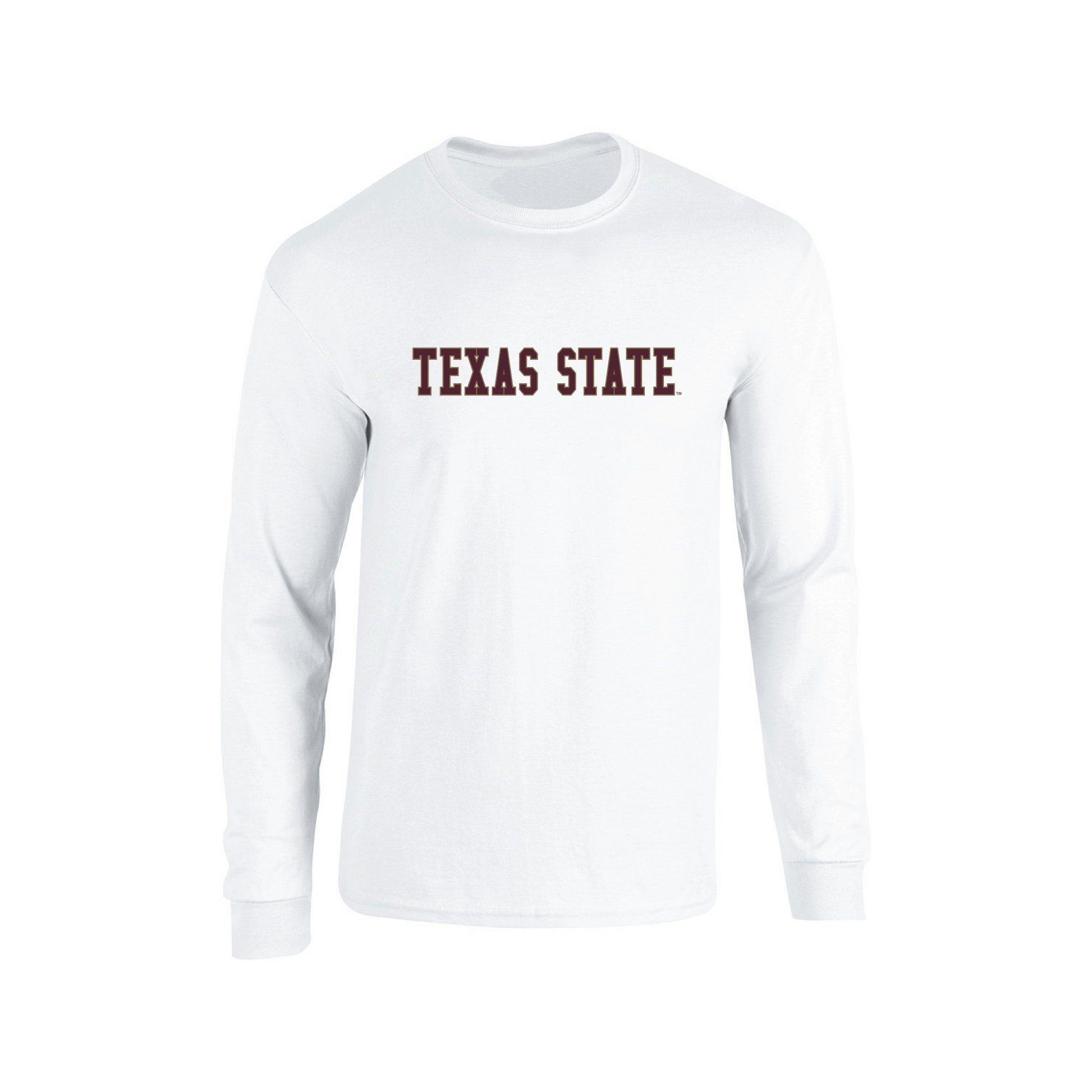 Texas State University  Bobcats Block Long Sleeve T-shirt Unisex