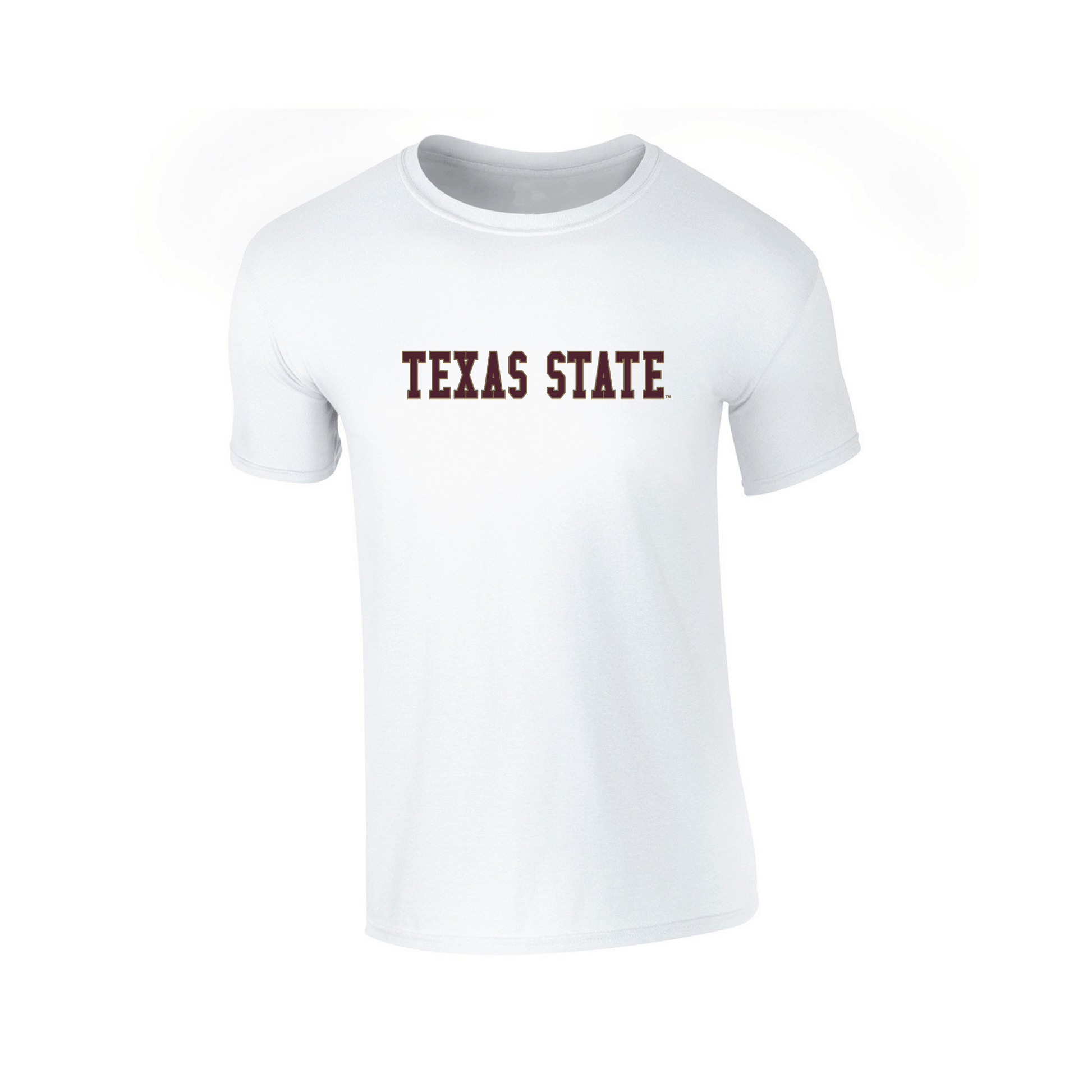 Texas State University  Bobcats Block T-shirt Unisex Cotton
