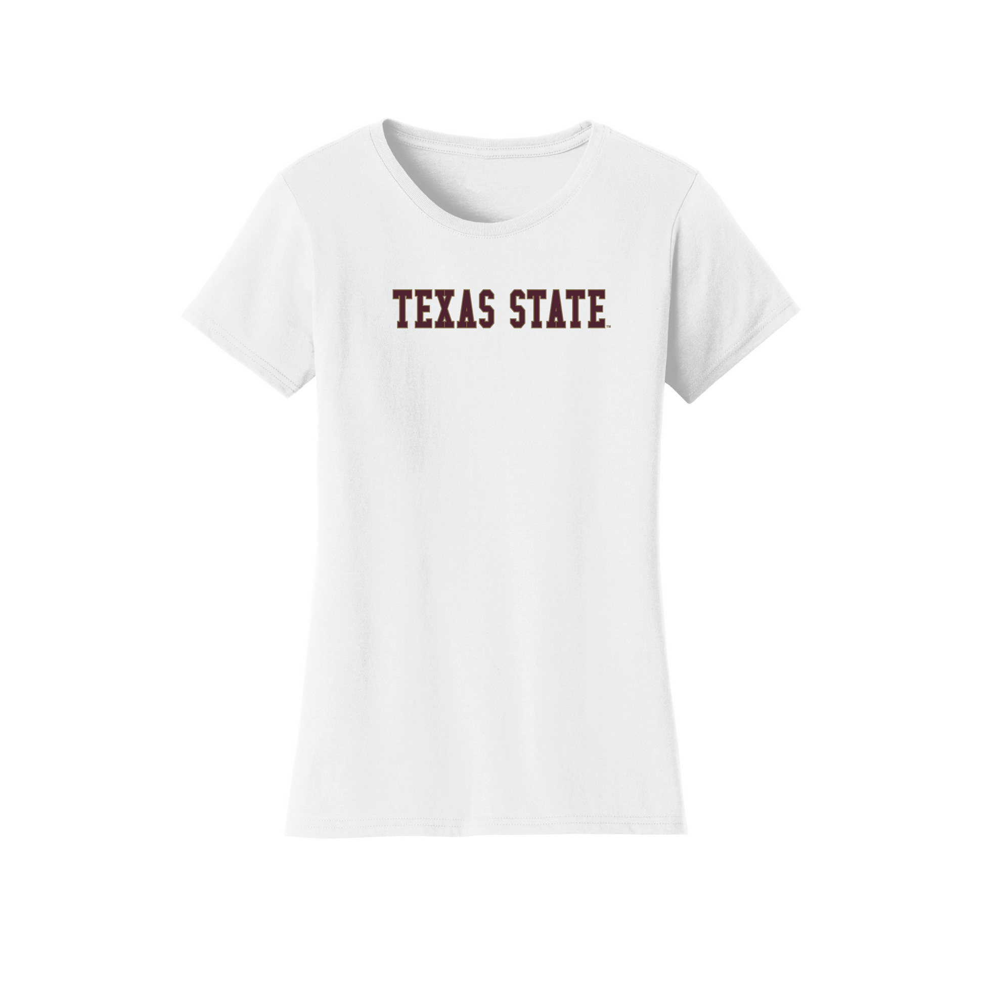 Texas State University  Bobcats Block Womens Relaxed T-shirt