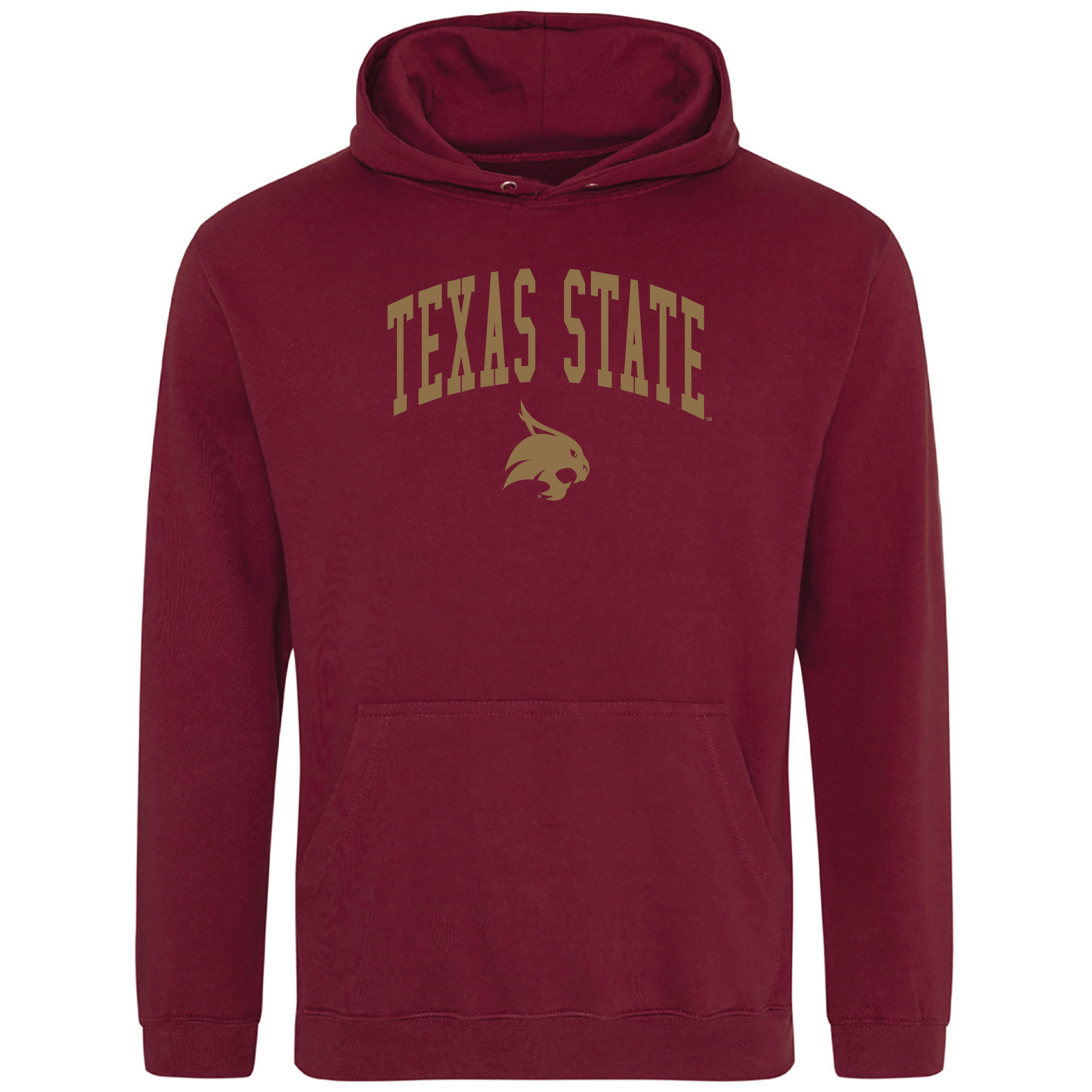Texas State University  Bobcats Jumbo Arch Hooded Sweatshirt Fleece