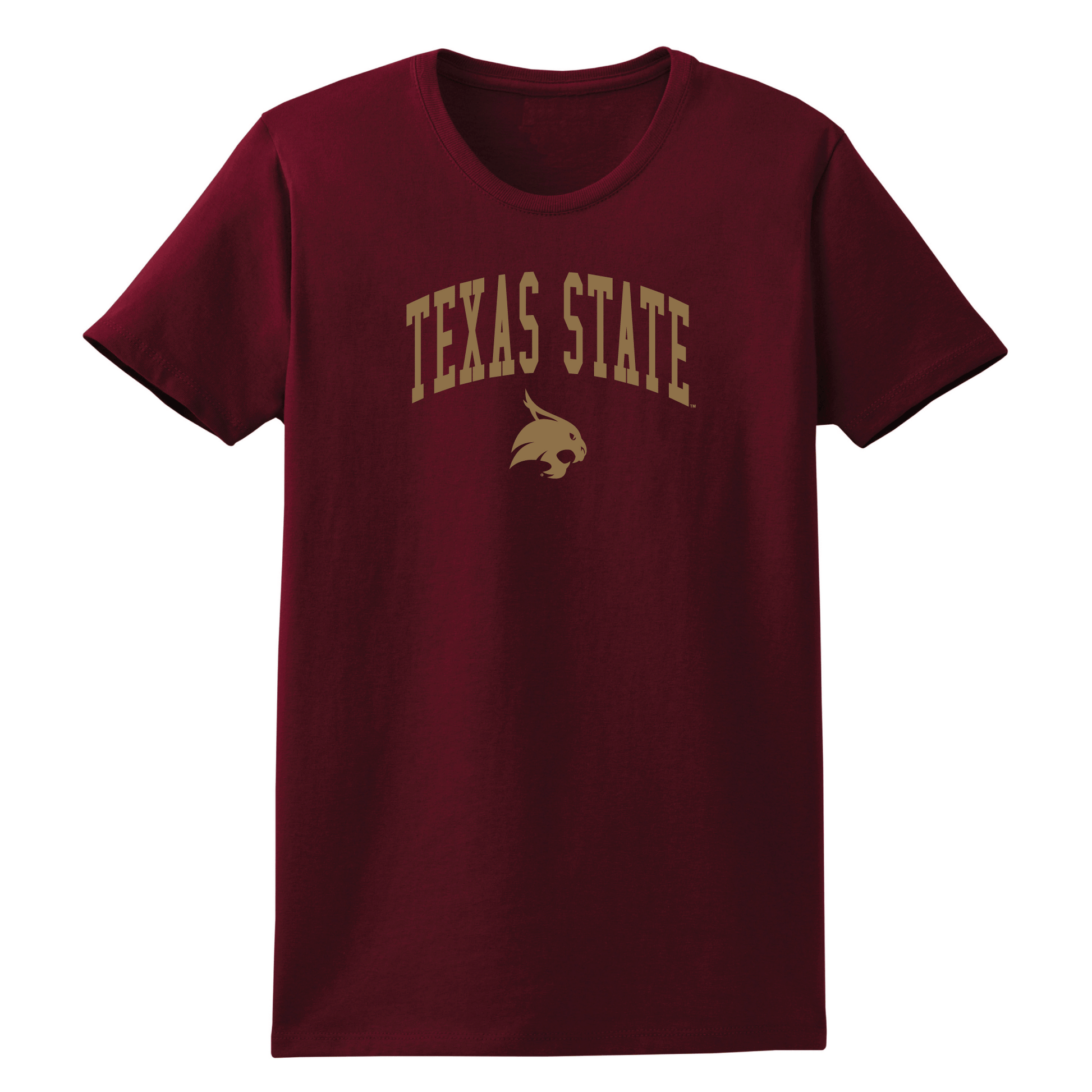 Texas State University  Bobcats Jumbo Arch Womens Relaxed T-shirt