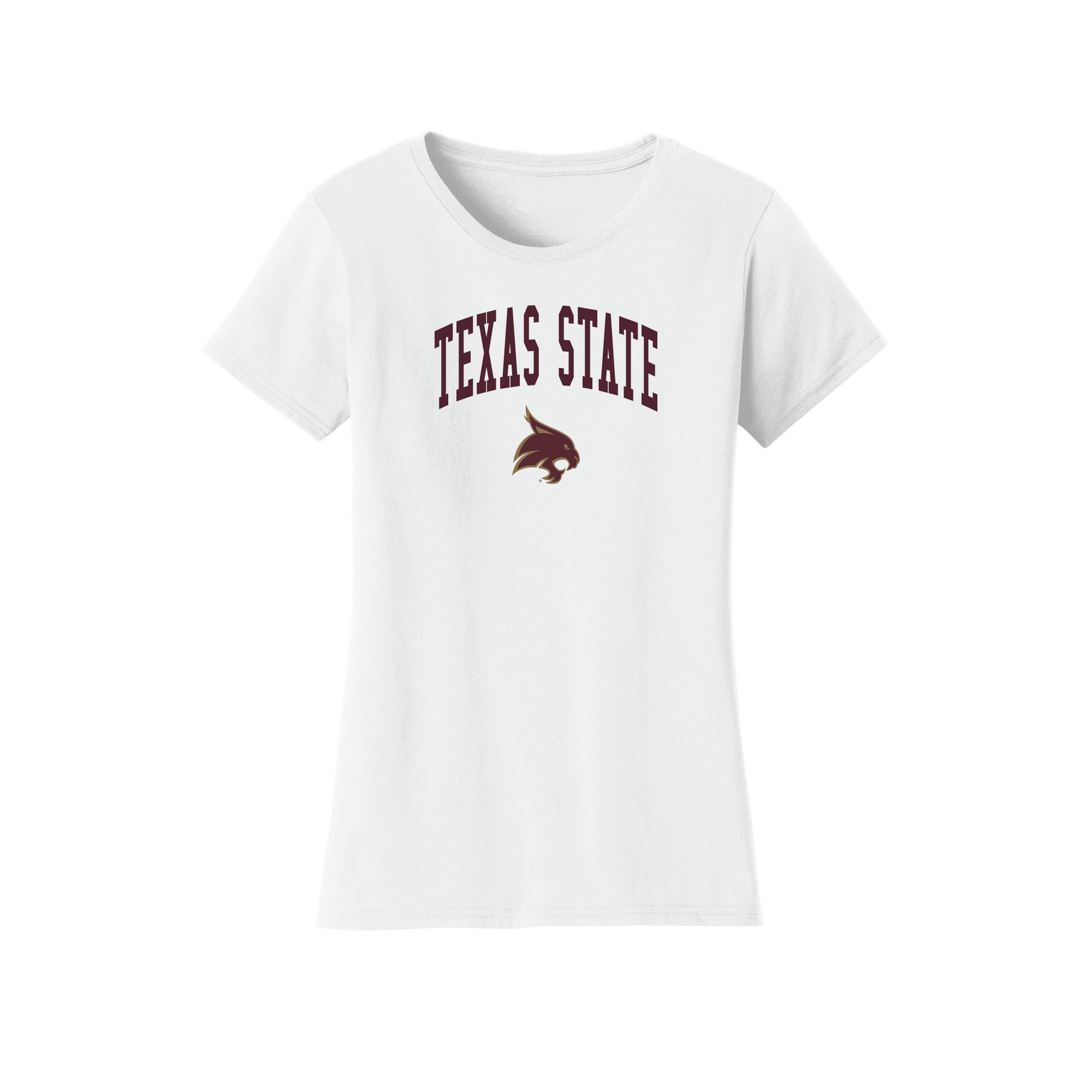 Texas State University  Bobcats Jumbo Arch Womens Relaxed T-shirt