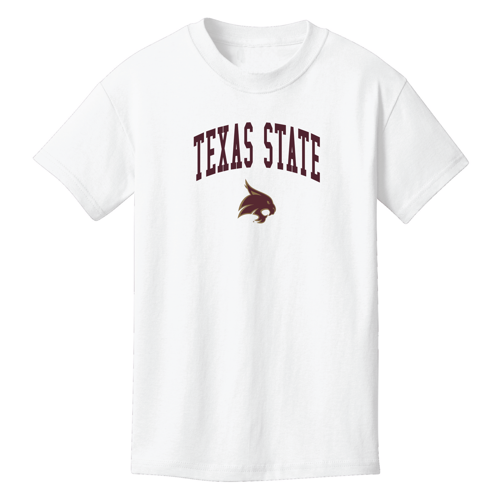 Texas State University  Bobcats Jumbo Arch Youth T-shirt
