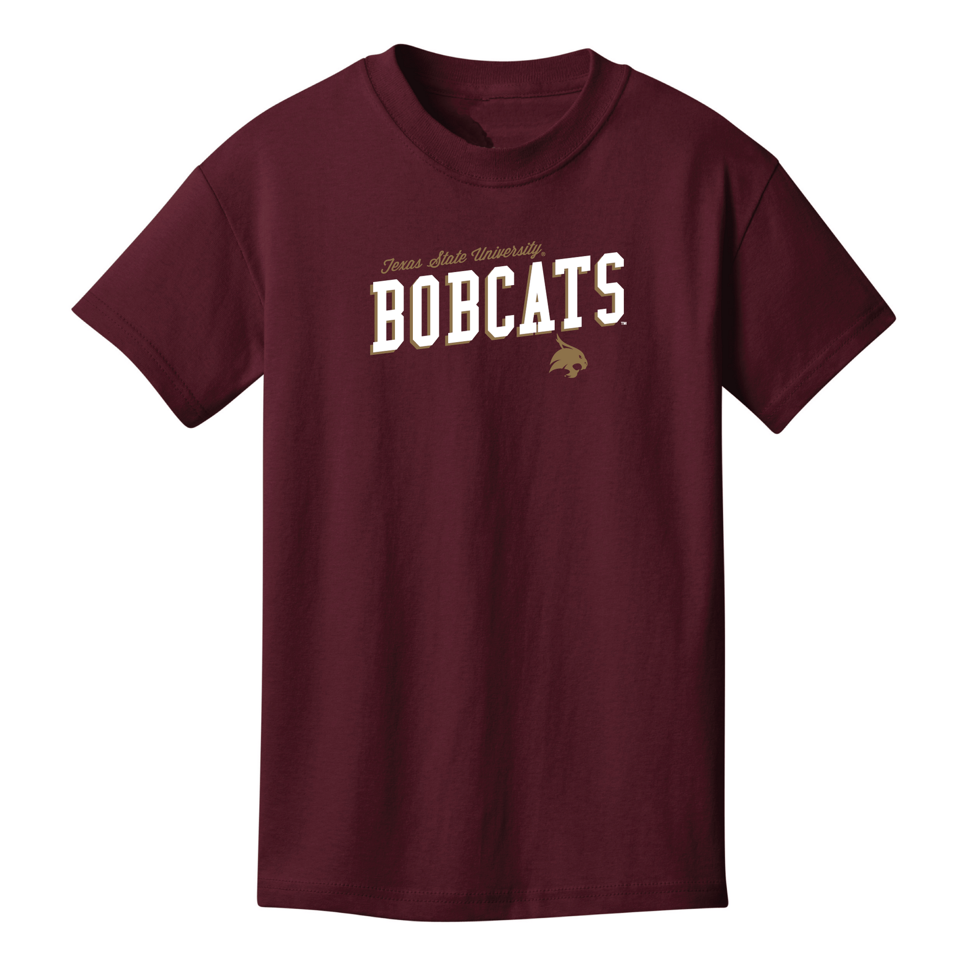 Texas State University  Bobcats Uphill Victory Youth T-shirt