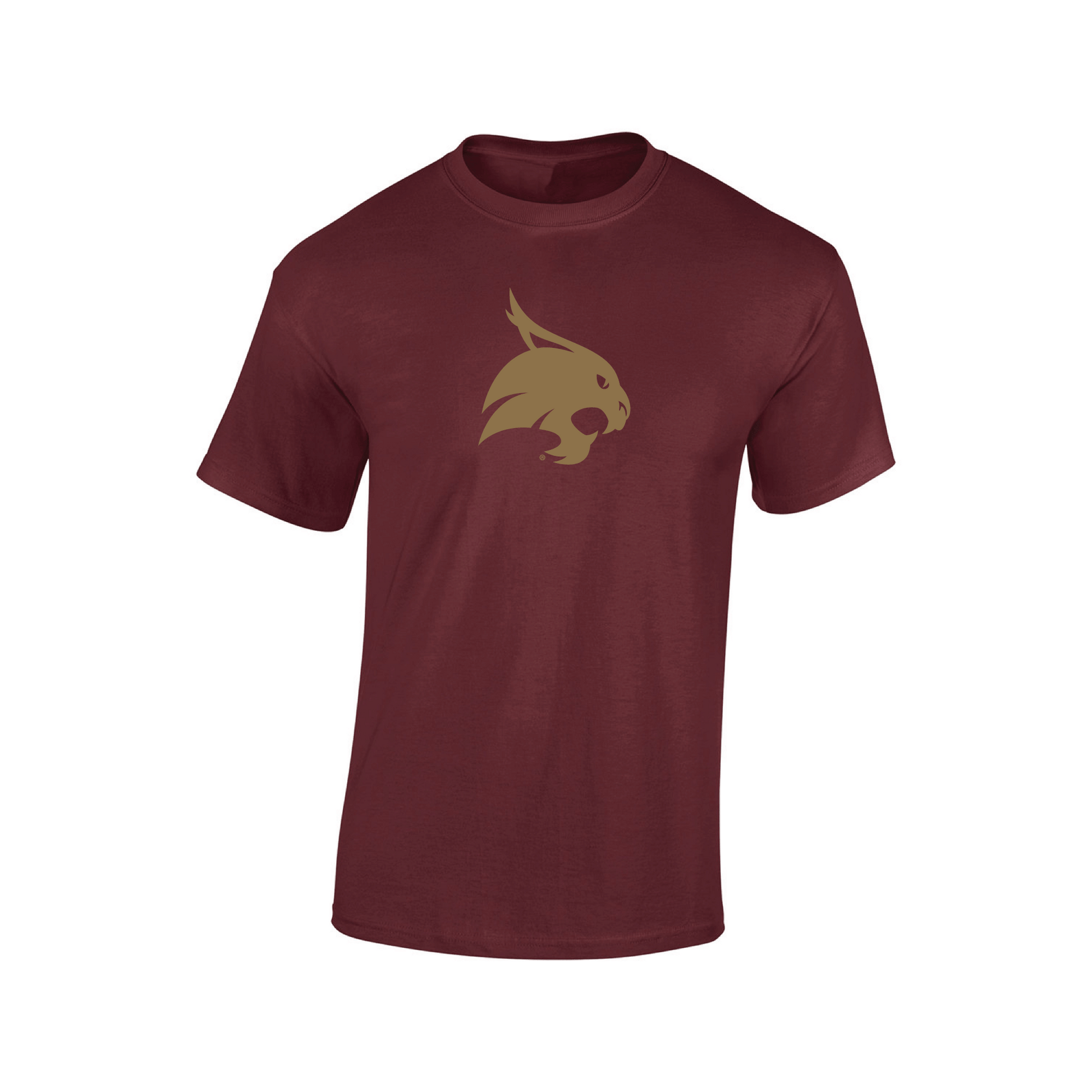Texas State University  Bobcats Jumbo Logo T-shirt Unisex Cotton