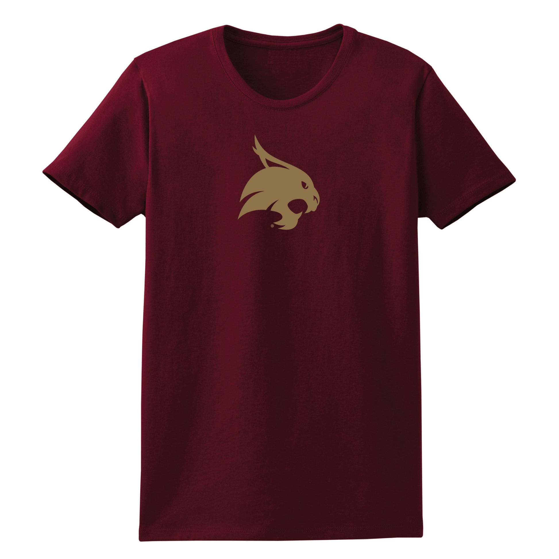 Texas State University  Bobcats Jumbo Logo Womens Relaxed T-shirt