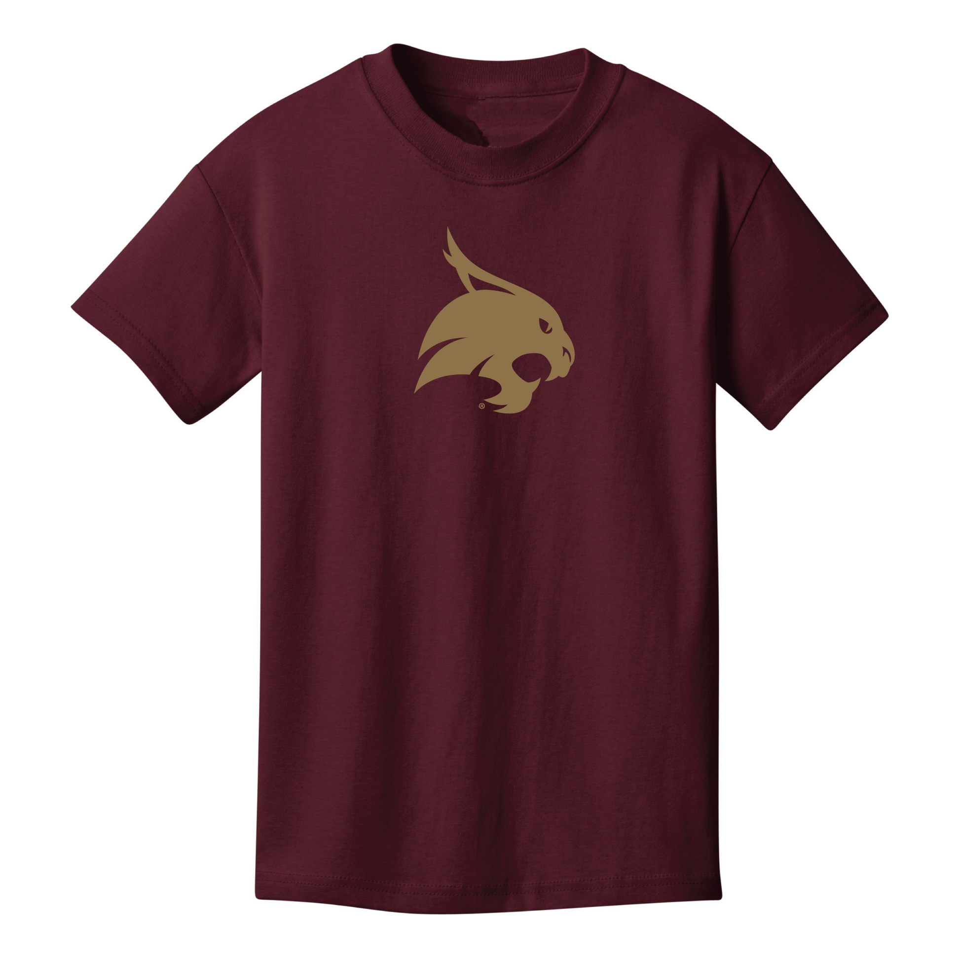 Texas State University  Bobcats Jumbo Logo Youth T-shirt
