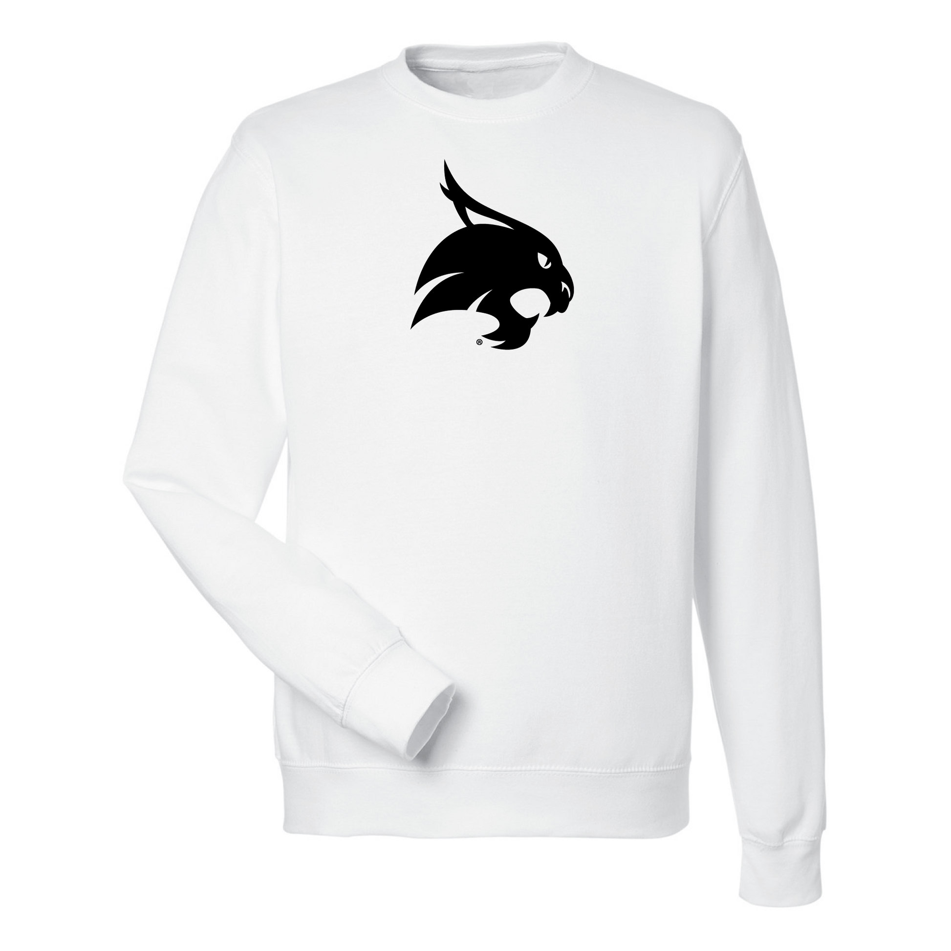 Texas State University  Bobcats Jumbo Logo Crewneck Sweatshirt Fleece