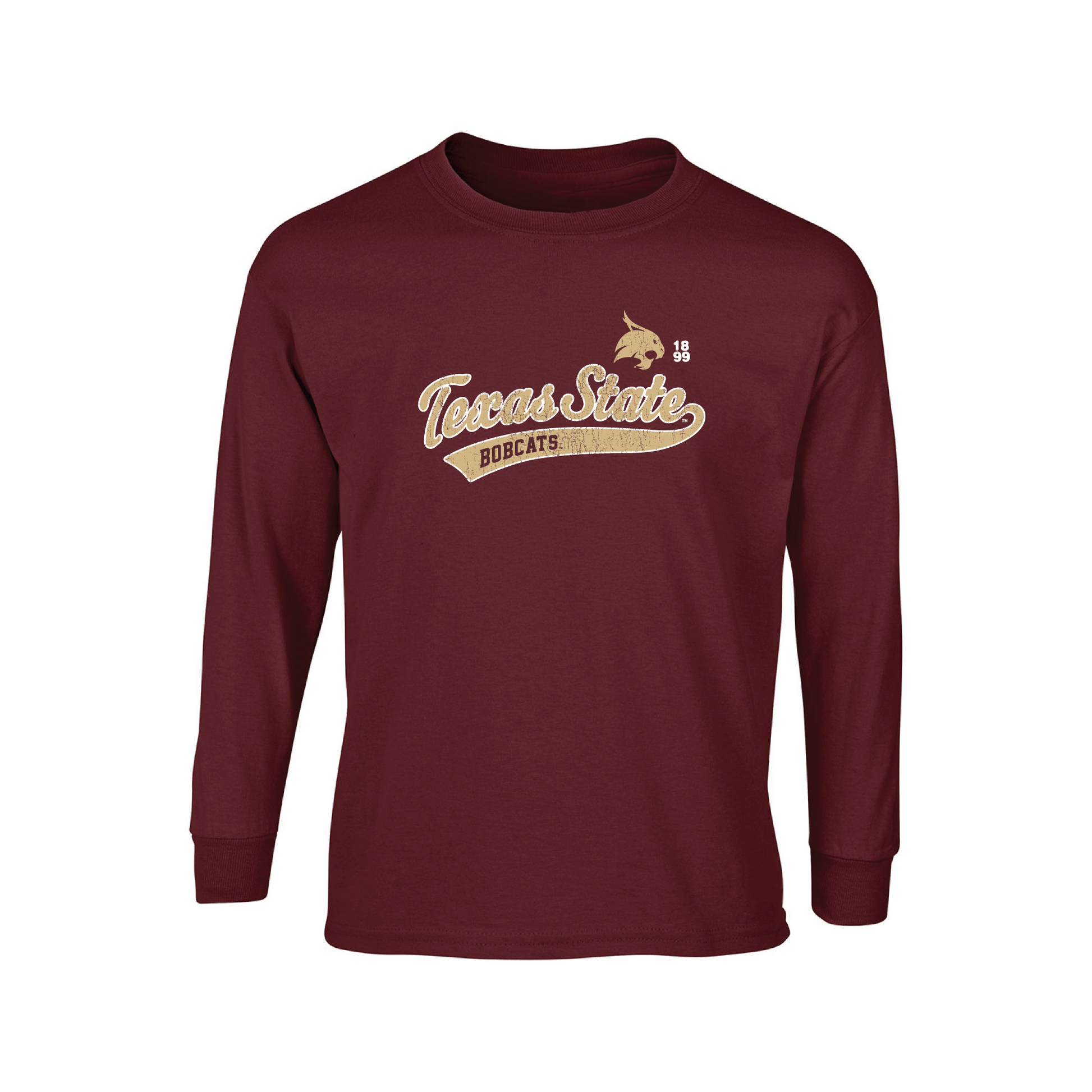 Texas State University  Bobcats Old School Long Sleeve T-shirt Unisex