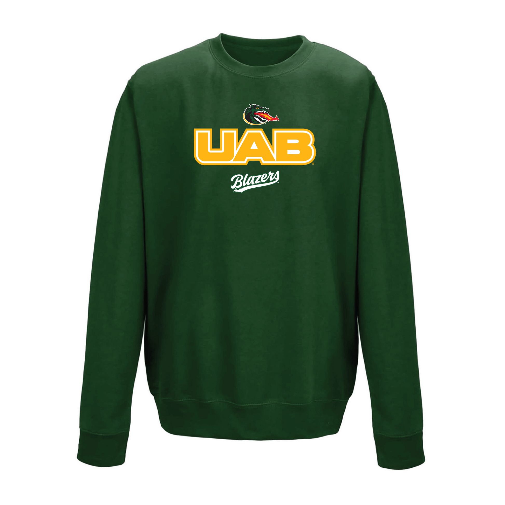 University of Alabama at Birmingham Blazers Campus Script Crewneck Sweatshirt Fleece