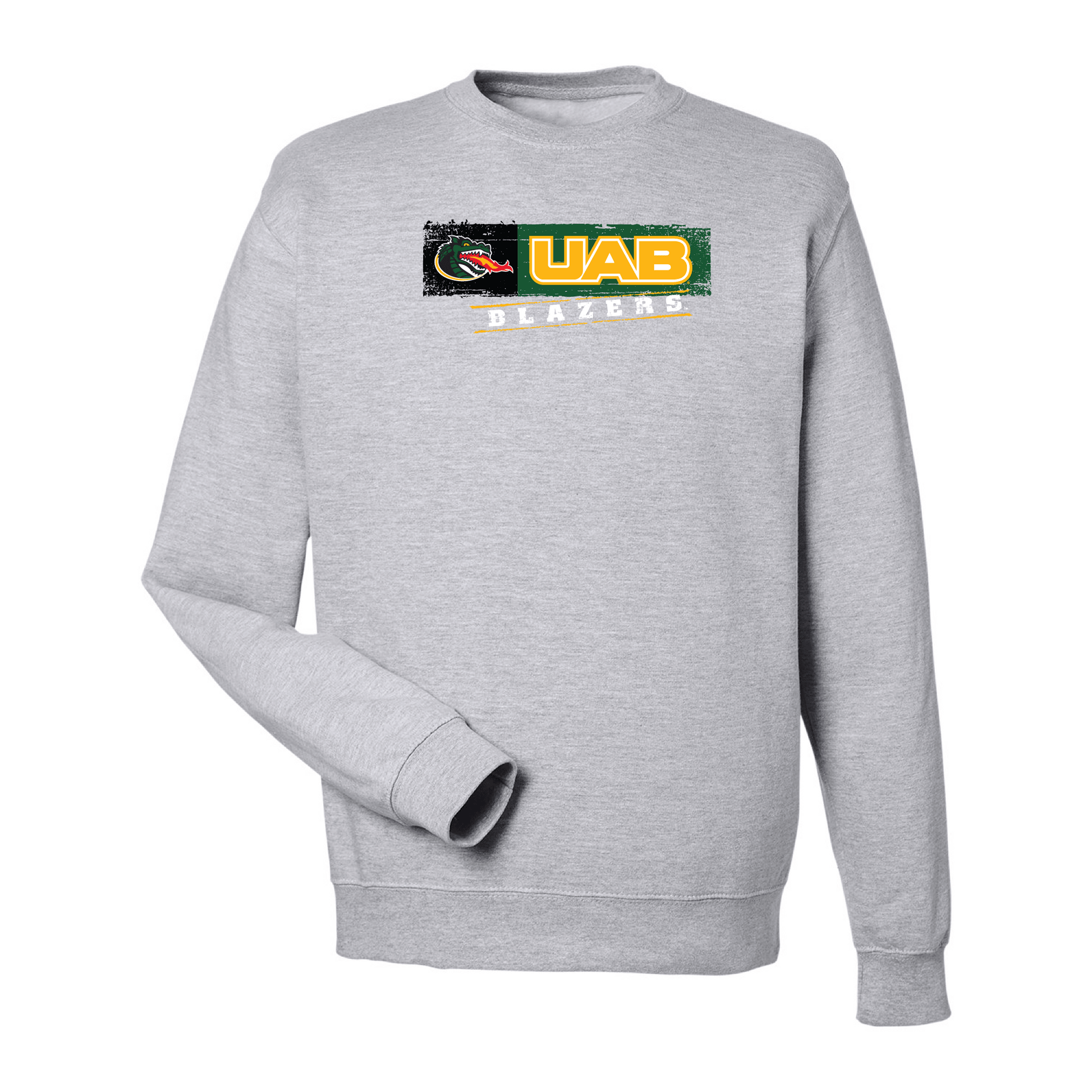 University of Alabama at Birmingham Blazers Sticker Crewneck Sweatshirt Fleece