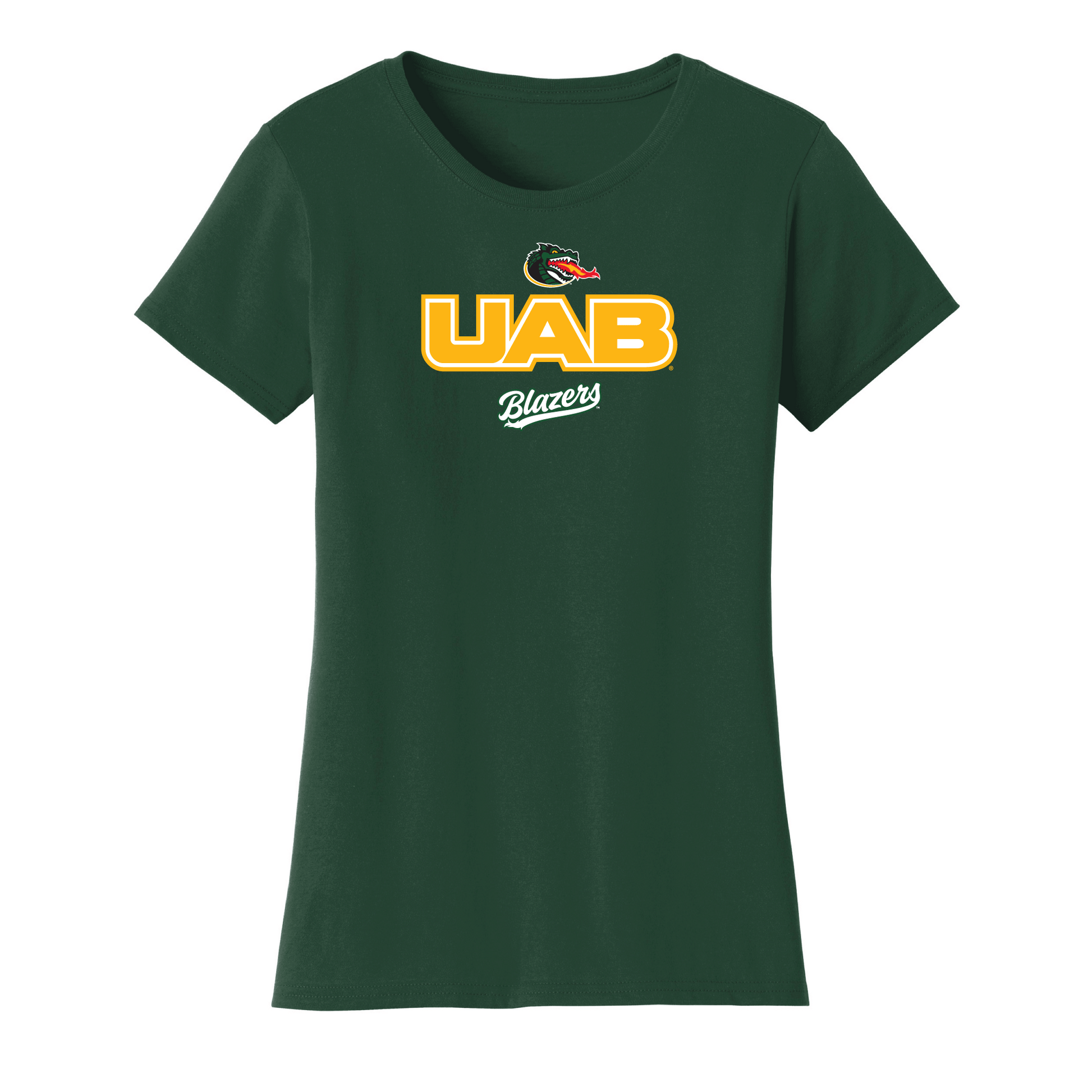 University of Alabama at Birmingham Blazers Campus Script Womens Relaxed T-shirt