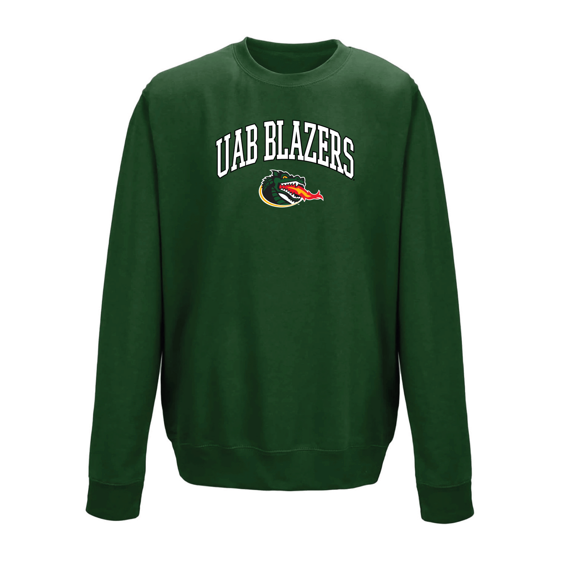 University of Alabama at Birmingham Blazers Jumbo Arch Crewneck Sweatshirt Fleece