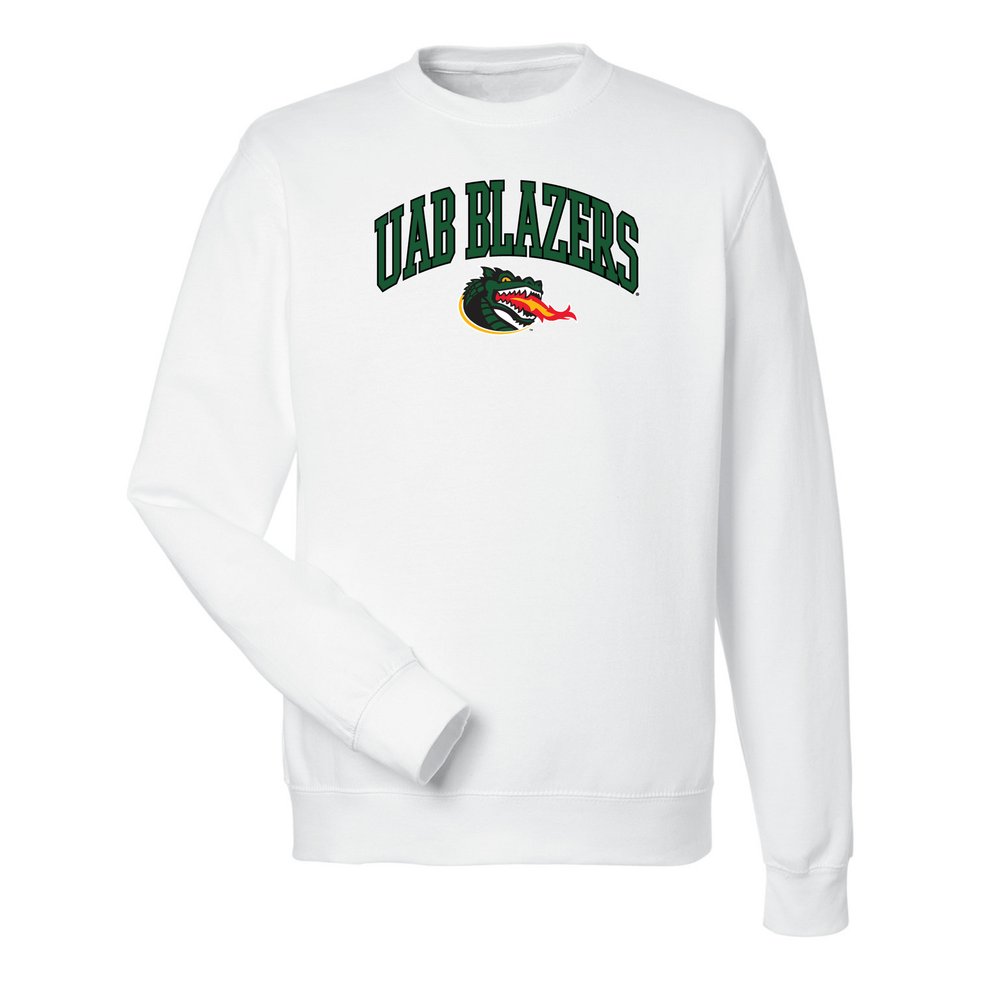University of Alabama at Birmingham Blazers Jumbo Arch Crewneck Sweatshirt Fleece