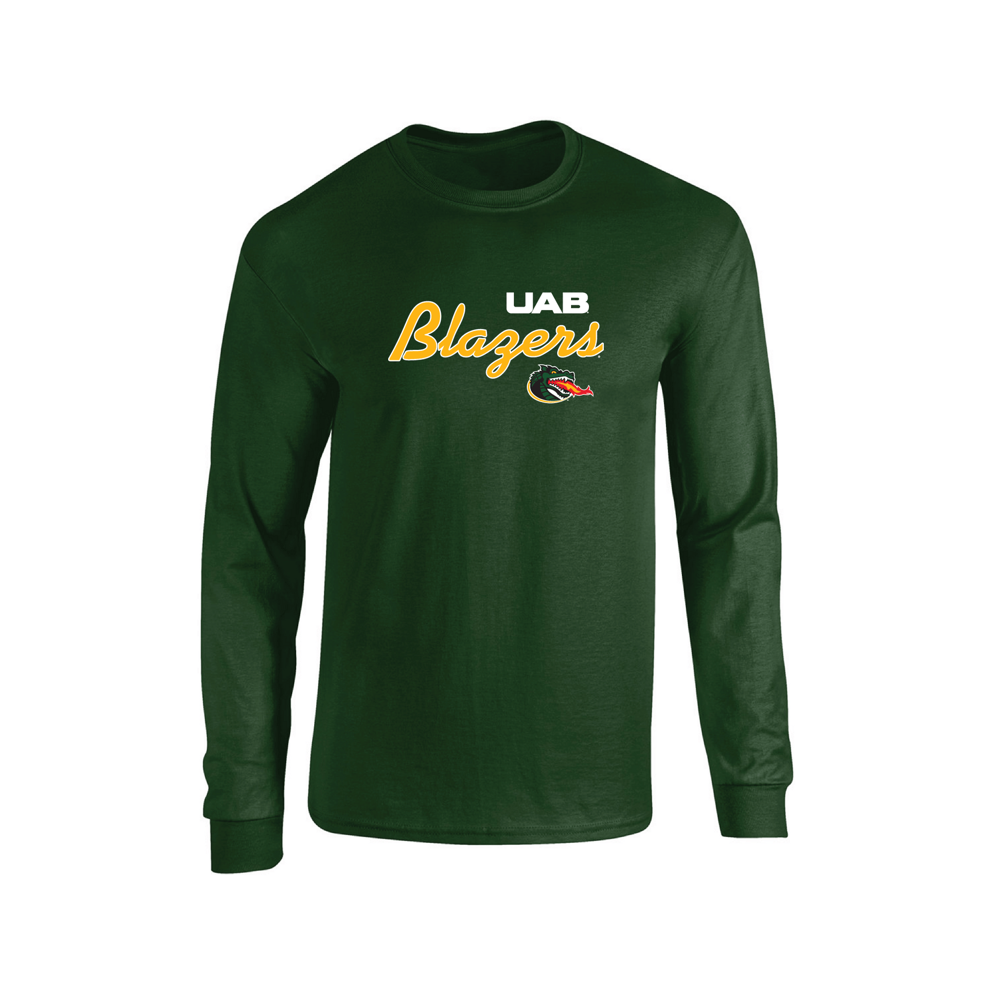 University of Alabama at Birmingham Blazers Machine Script Long Sleeve T-shirt Unisex