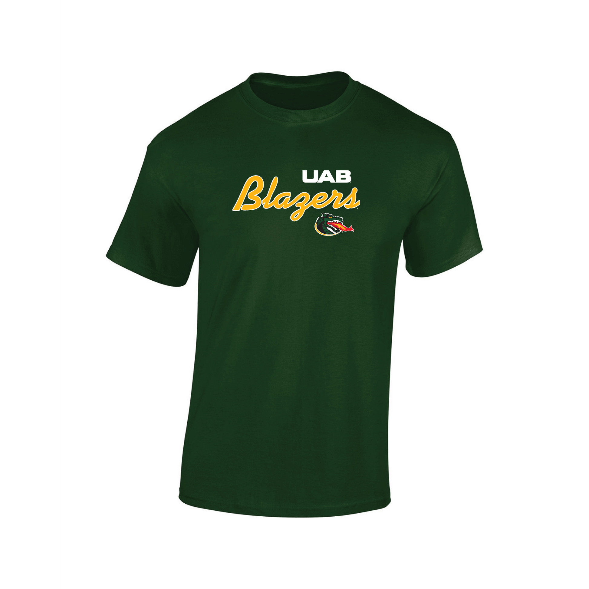 University of Alabama at Birmingham Blazers Machine Script T-shirt Unisex Cotton