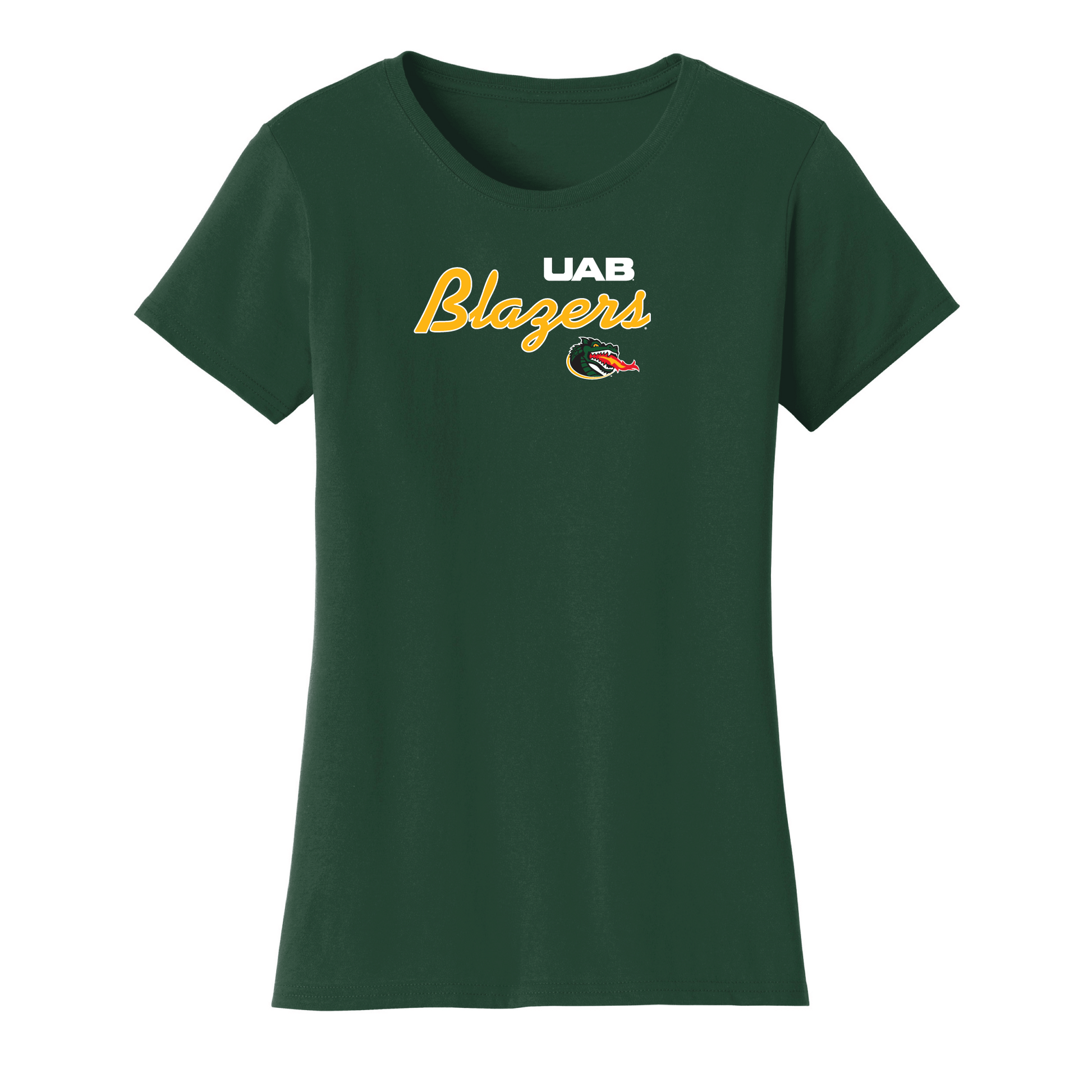 University of Alabama at Birmingham Blazers Machine Script Womens Relaxed T-shirt