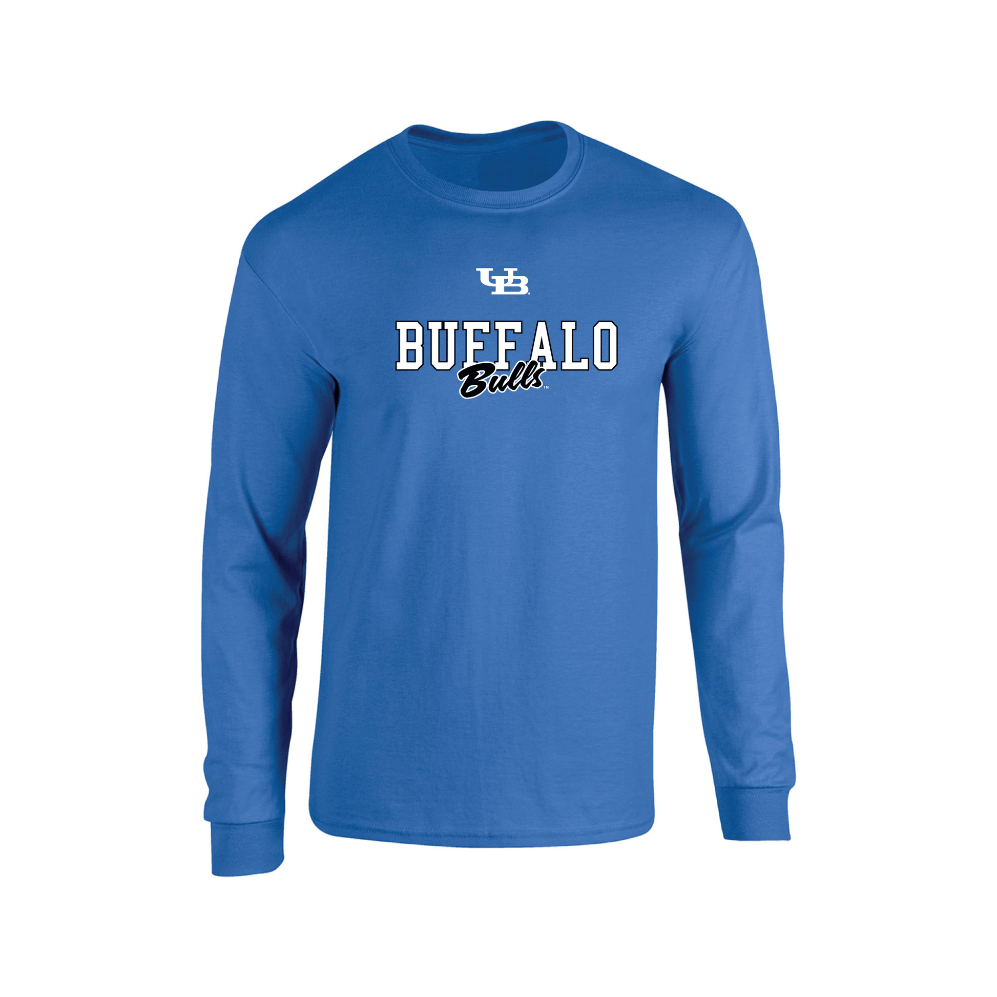 University at Buffalo Bulls Campus Script Adult Long Sleeve T-Shirt