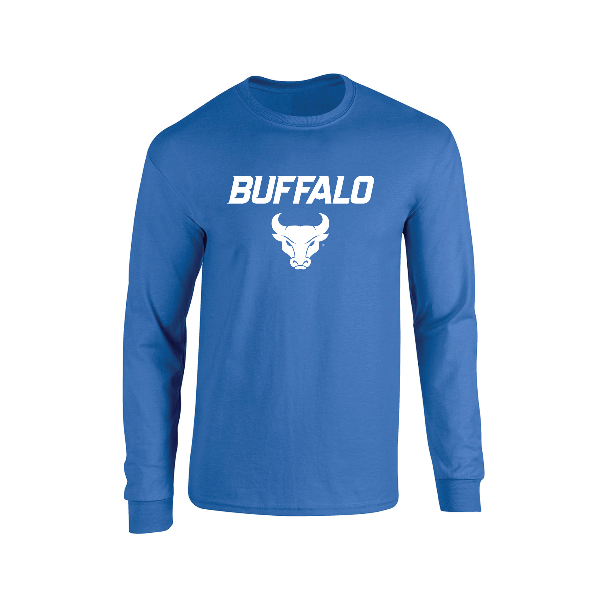 University at Buffalo Bulls Jumbo Arch Adult Long Sleeve T-Shirt